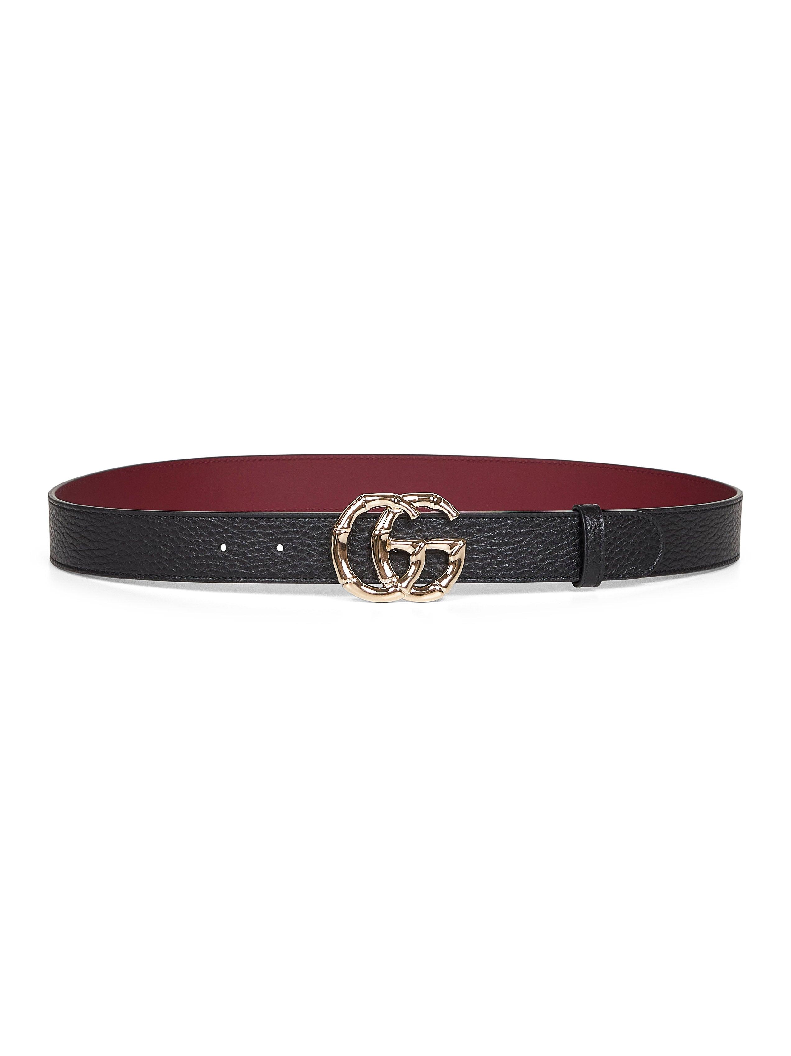 Elastic Belt Gucci Black And Red Belt Gucci Calf Leather Gg