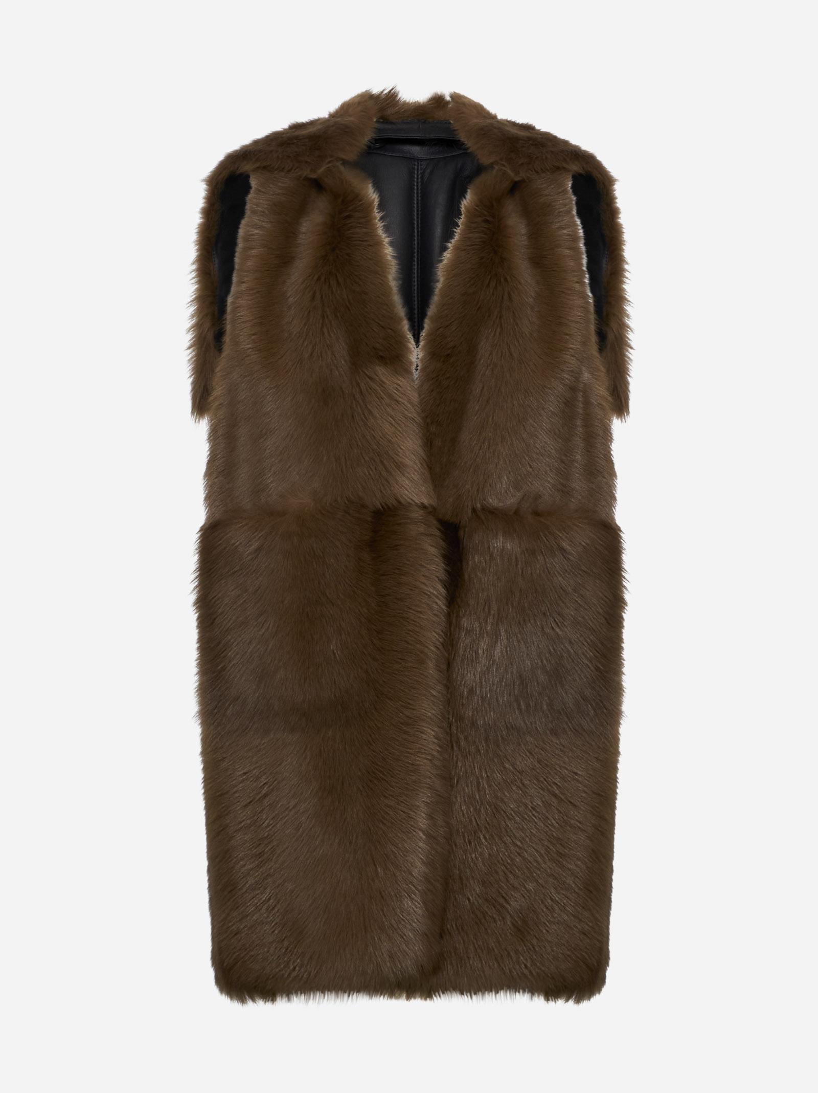MAX MARA 25S SLEEVELESS TEDDY VEST 064