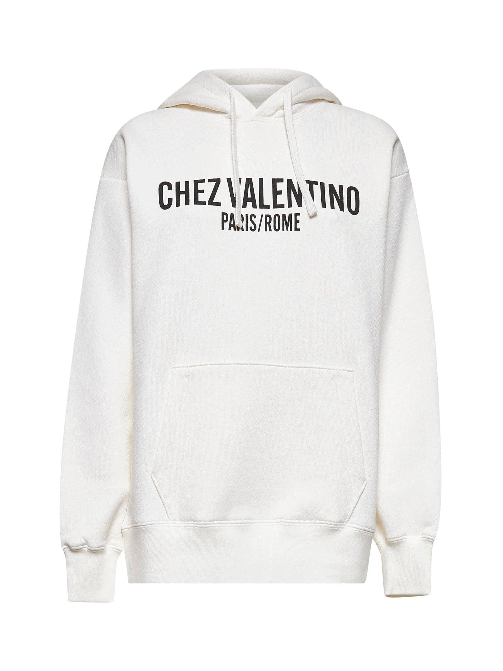 Chez Valentino Valentino Black Hoodie Valentino VLTN Logo