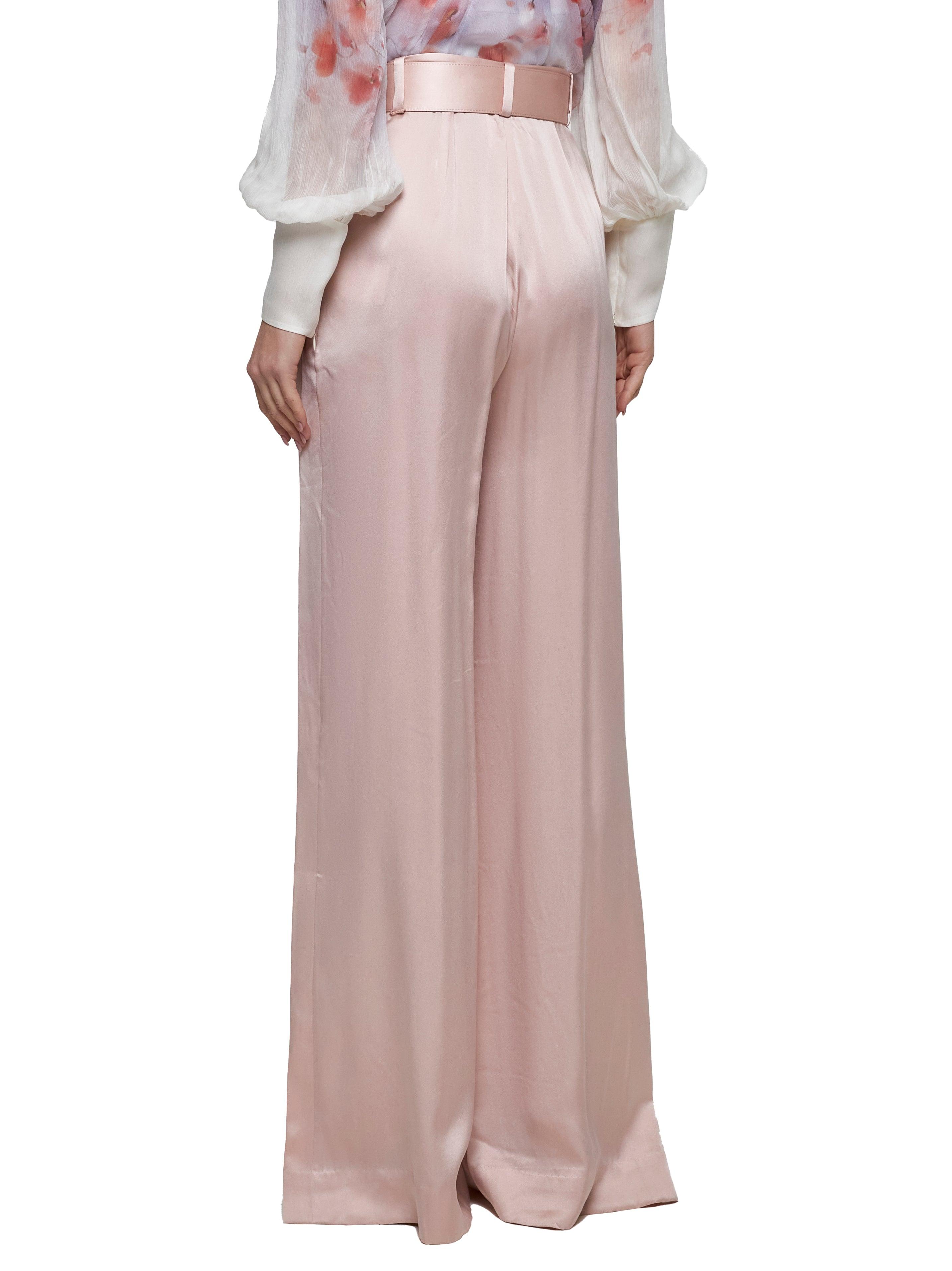 パンツ ZIMMERMANN Pastel Pink Silk Wide-Leg Tuck Pant Zimmermann ​Silk Tuck Pants | Saks Fifth Avenue