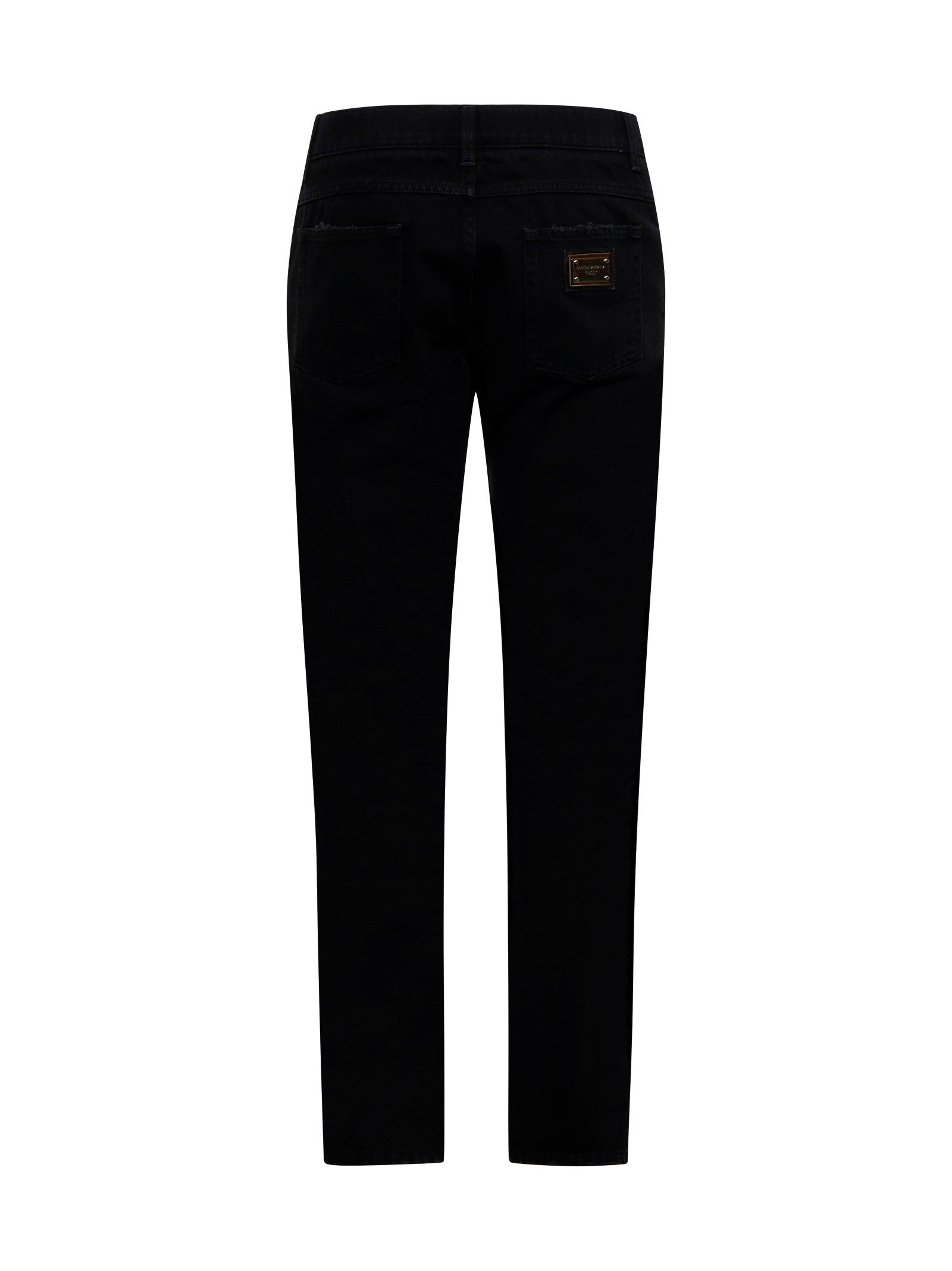 Dolce & Gabbana Denim Regular Jeans in Black for Men | Lyst