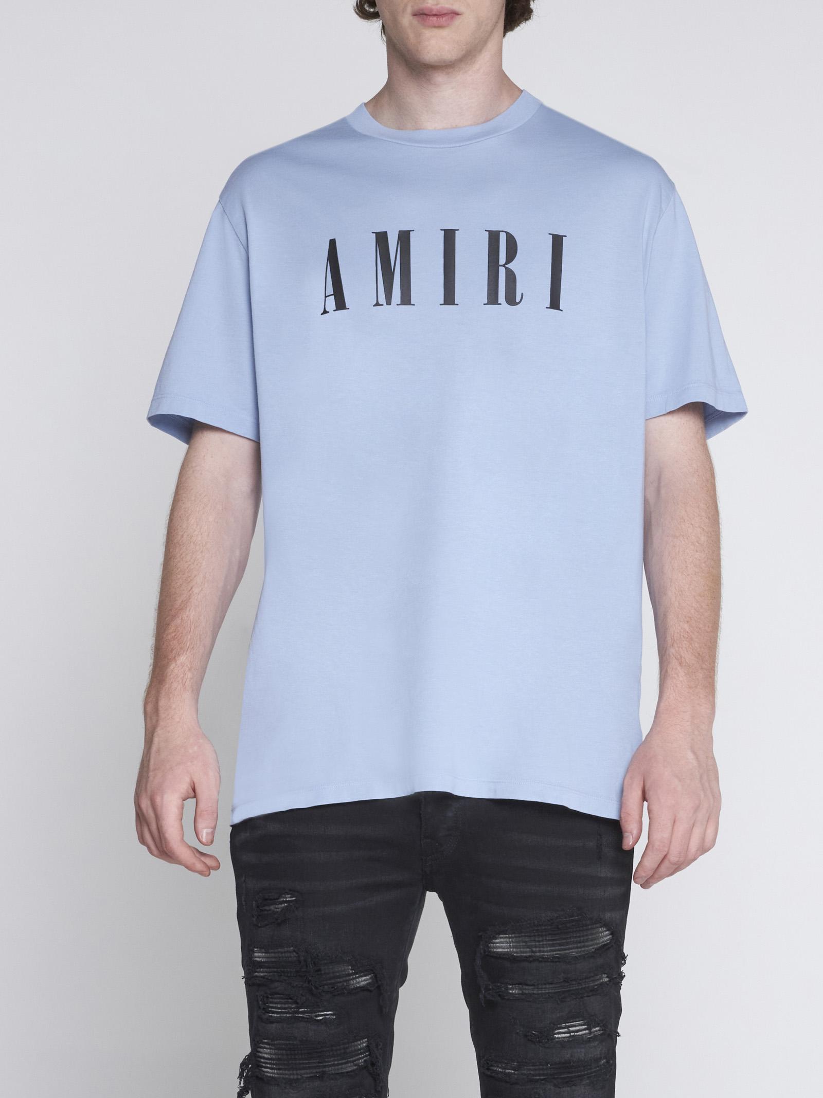 Amiri Logo T-shirt in Blue for Men