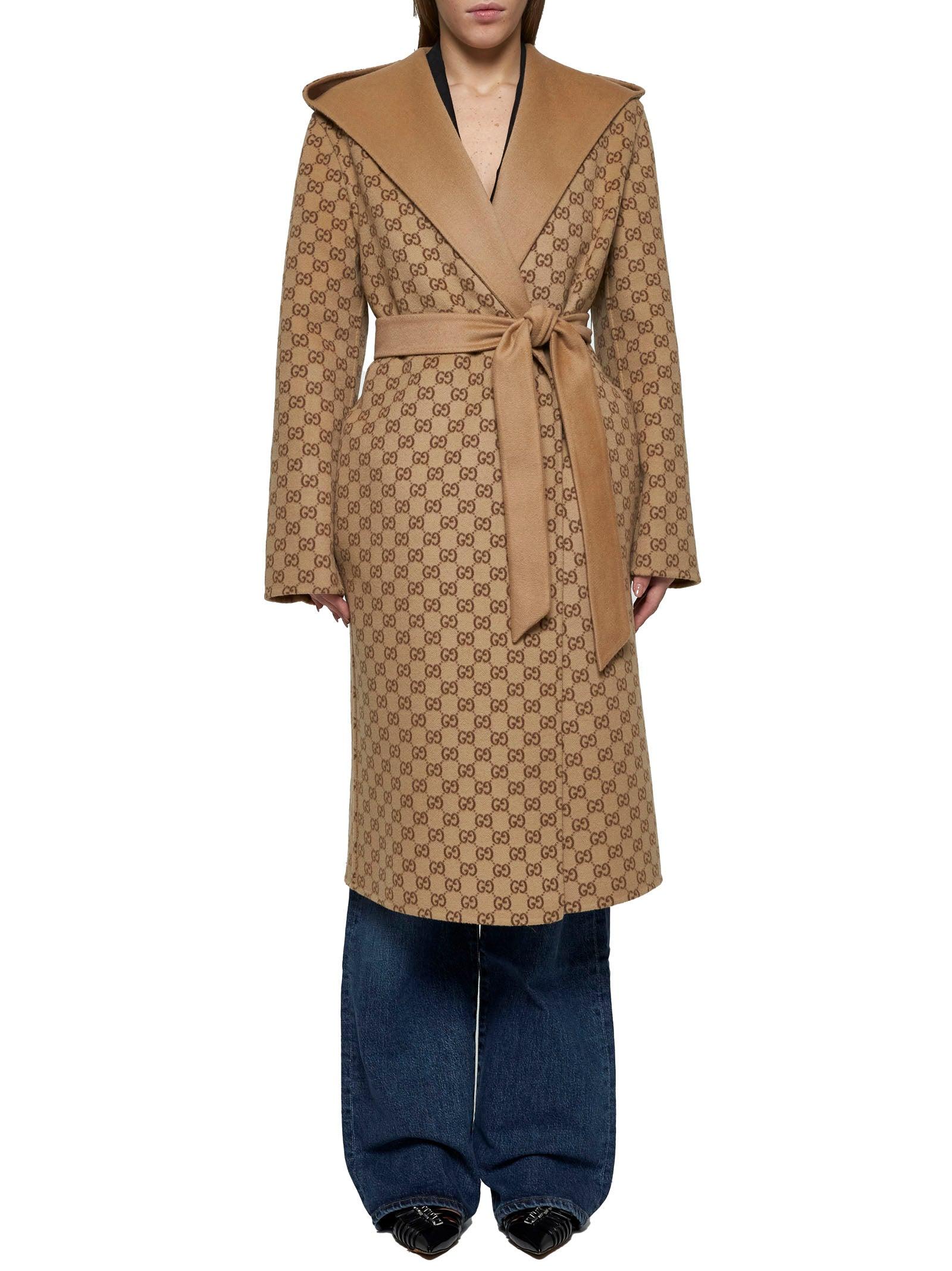 コート GUCCI LONG COAT Double-breasted long wool coat in wool | GUCCI® US