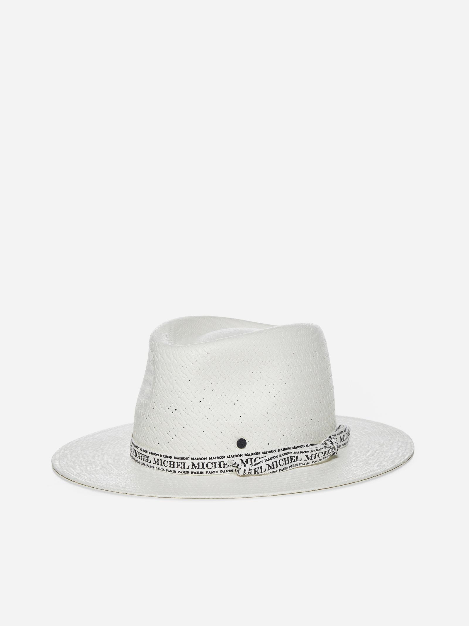 Maison Michel Andre' Straw Hat in White 
