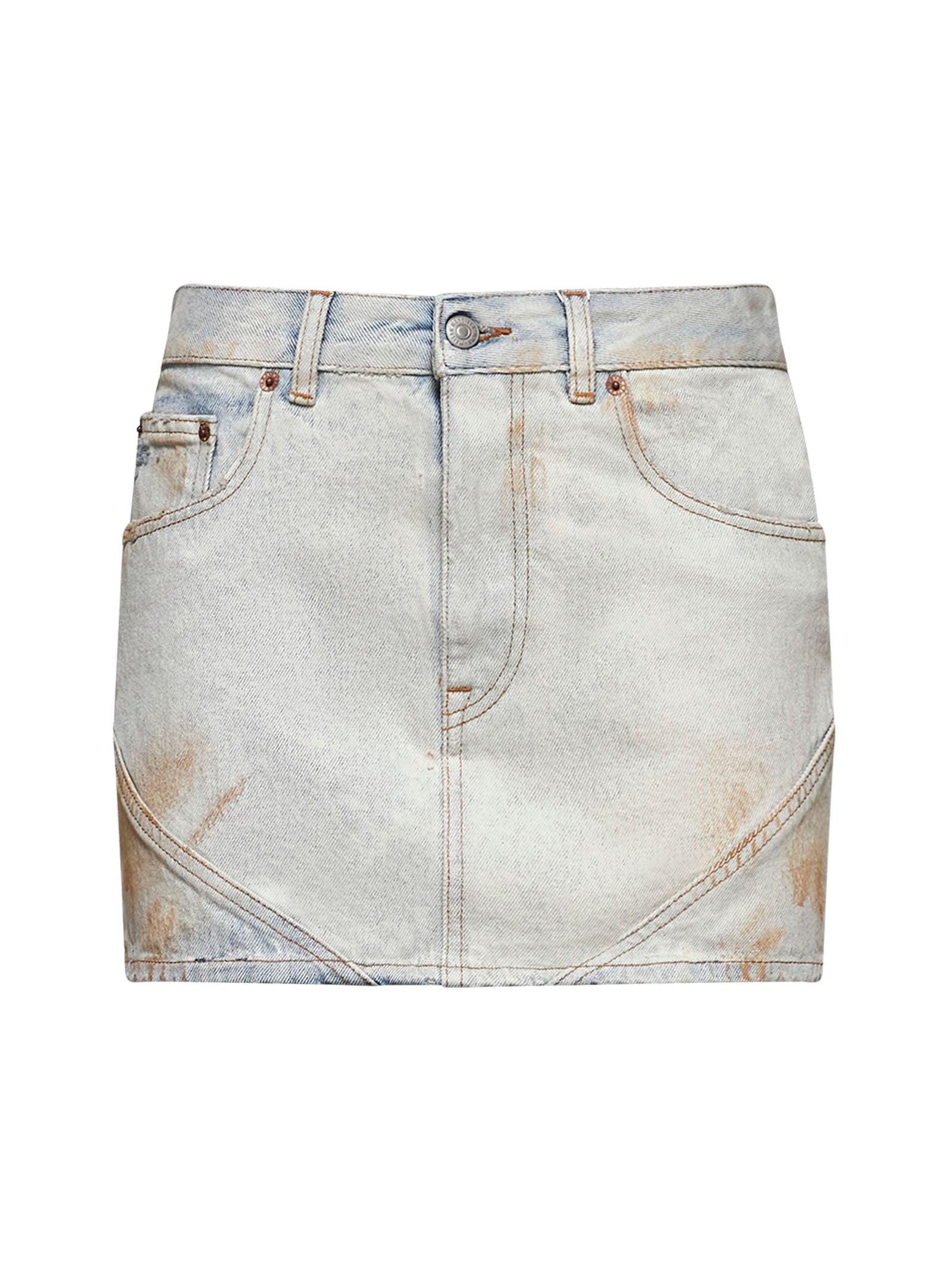 MM6 Maison Margiela - Long Denim Skirt | HBX - Globally