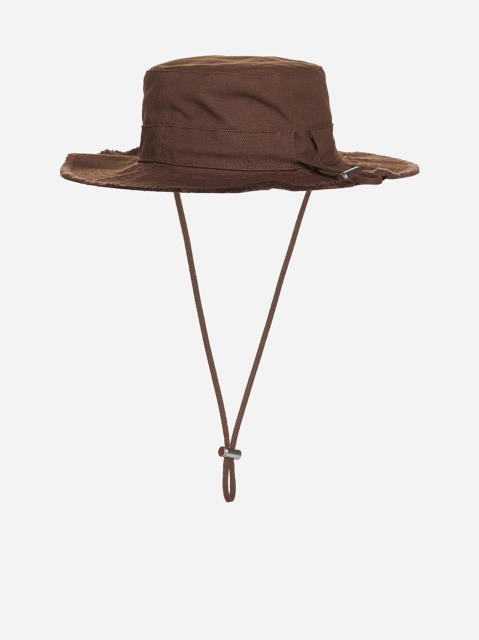 Jacquemus Le Bob Artichaut Cotton Hat in Brown for Men | Lyst