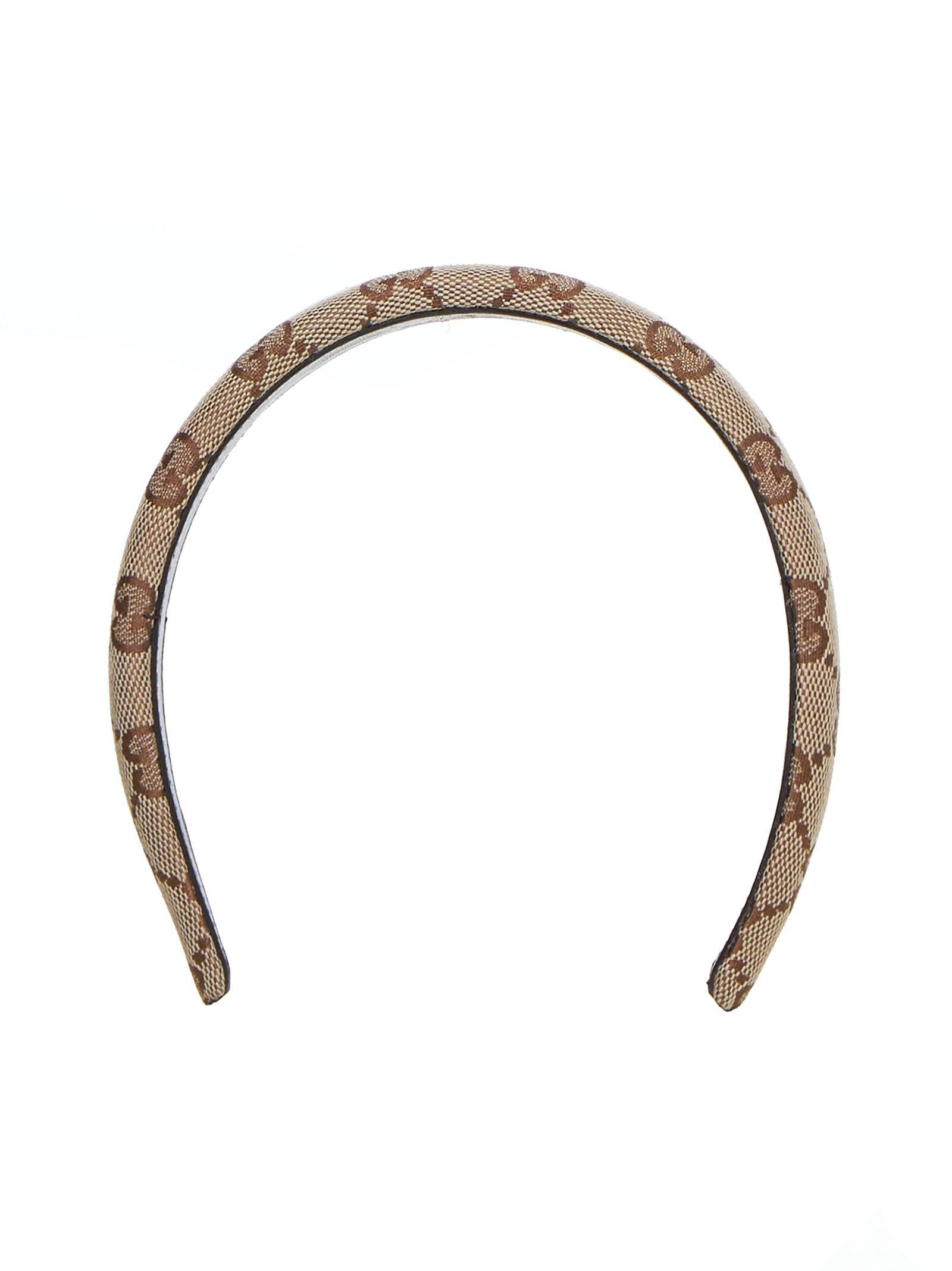 ヘアアクセサリー GUCCI Headband GG GG denim hair band with Horsebit in light blue | GUCCI® US