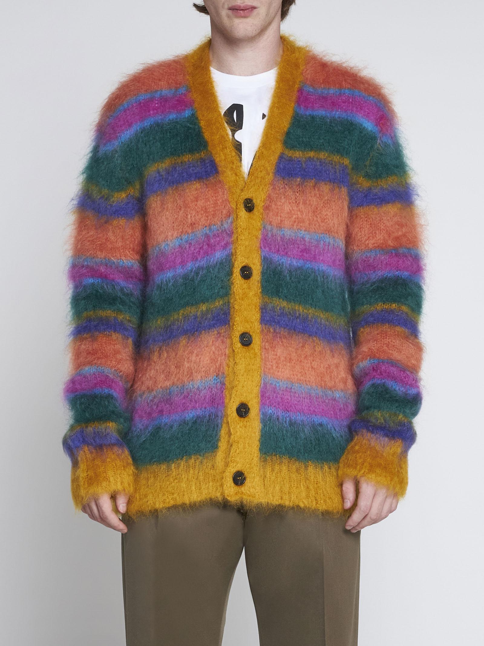 Marni Wool Striped Mohair Blend 