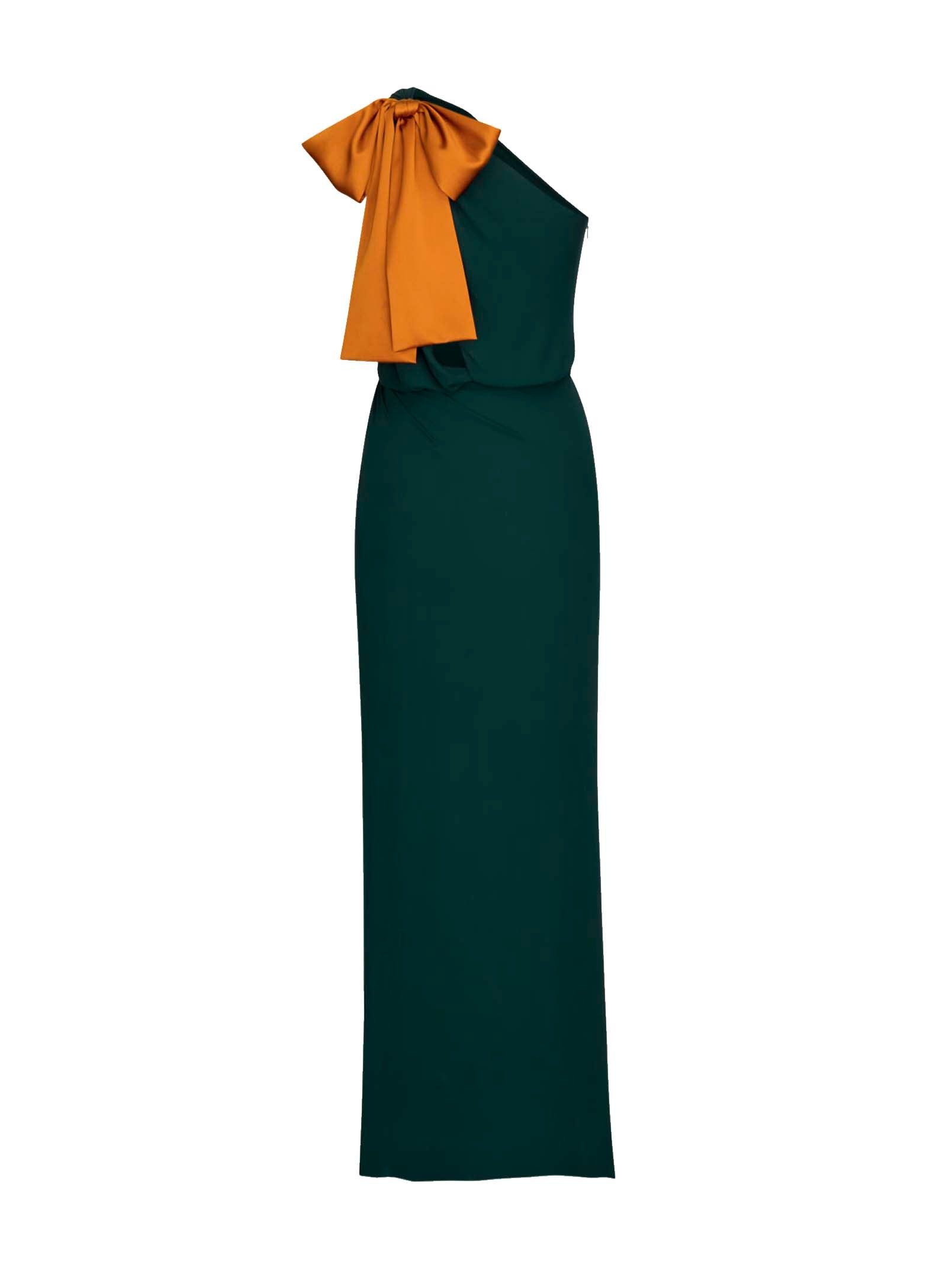 Saint Laurent Emerald Silk Crepe Muslin One-Shoulder Maxi Dress in Green | Lyst Saint Laurent Emerald Silk Crepe Muslin One-Shoulder Maxi Dress in Green | Lyst