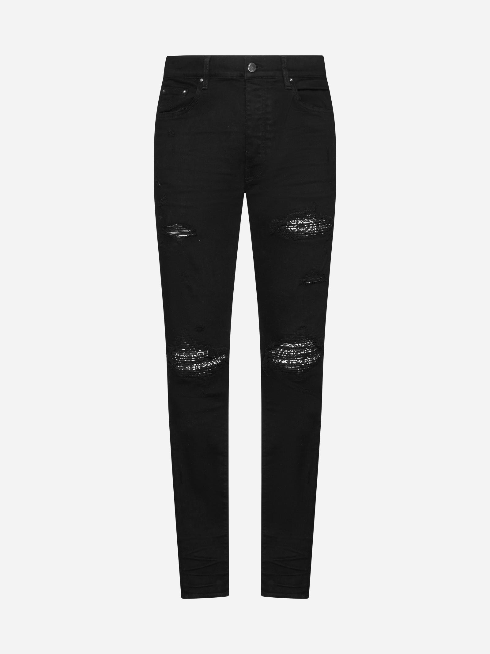 Amiri Mx1 Bandana Jeans in Black for Men Lyst