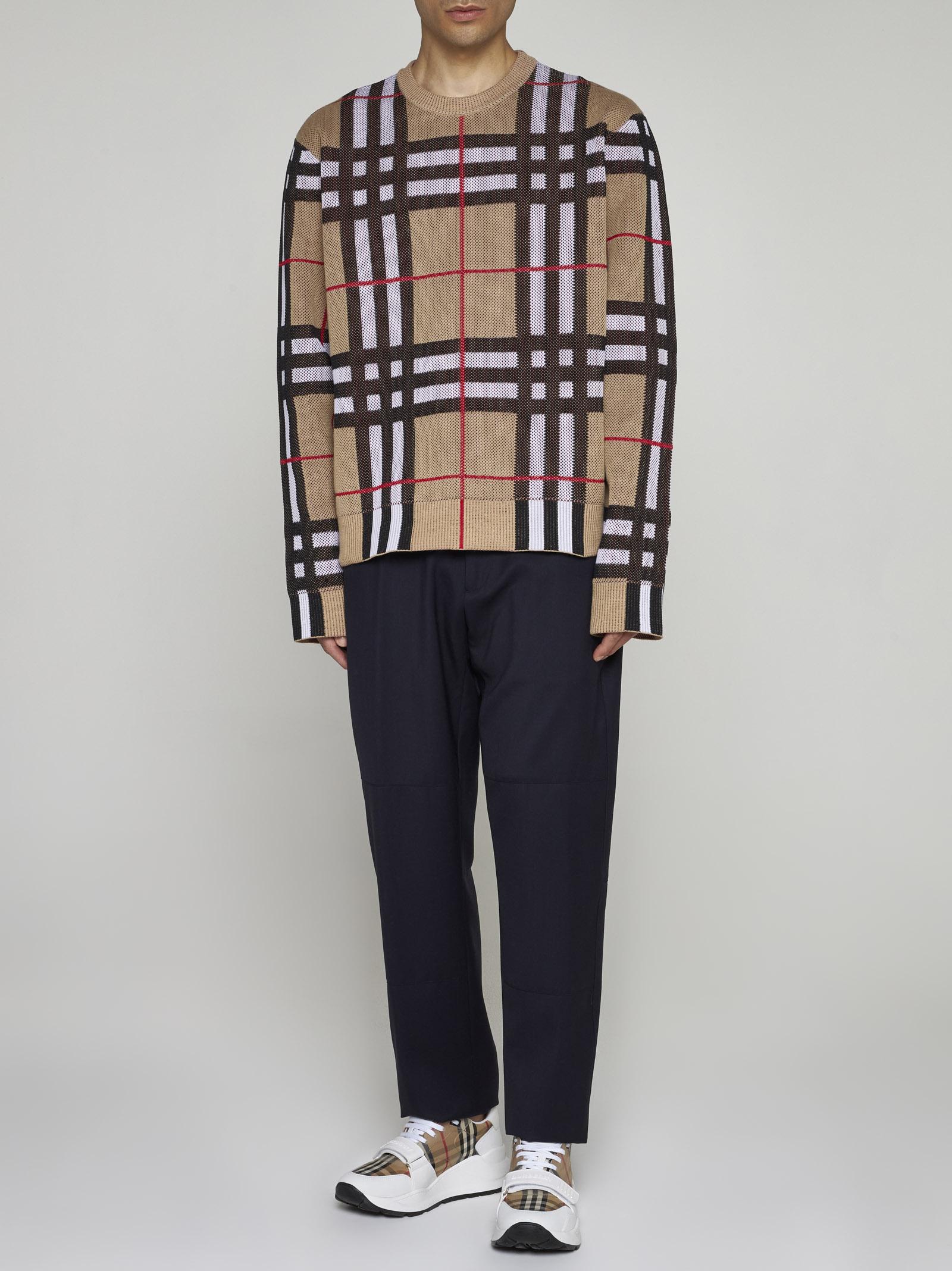 Burberry top sweater white