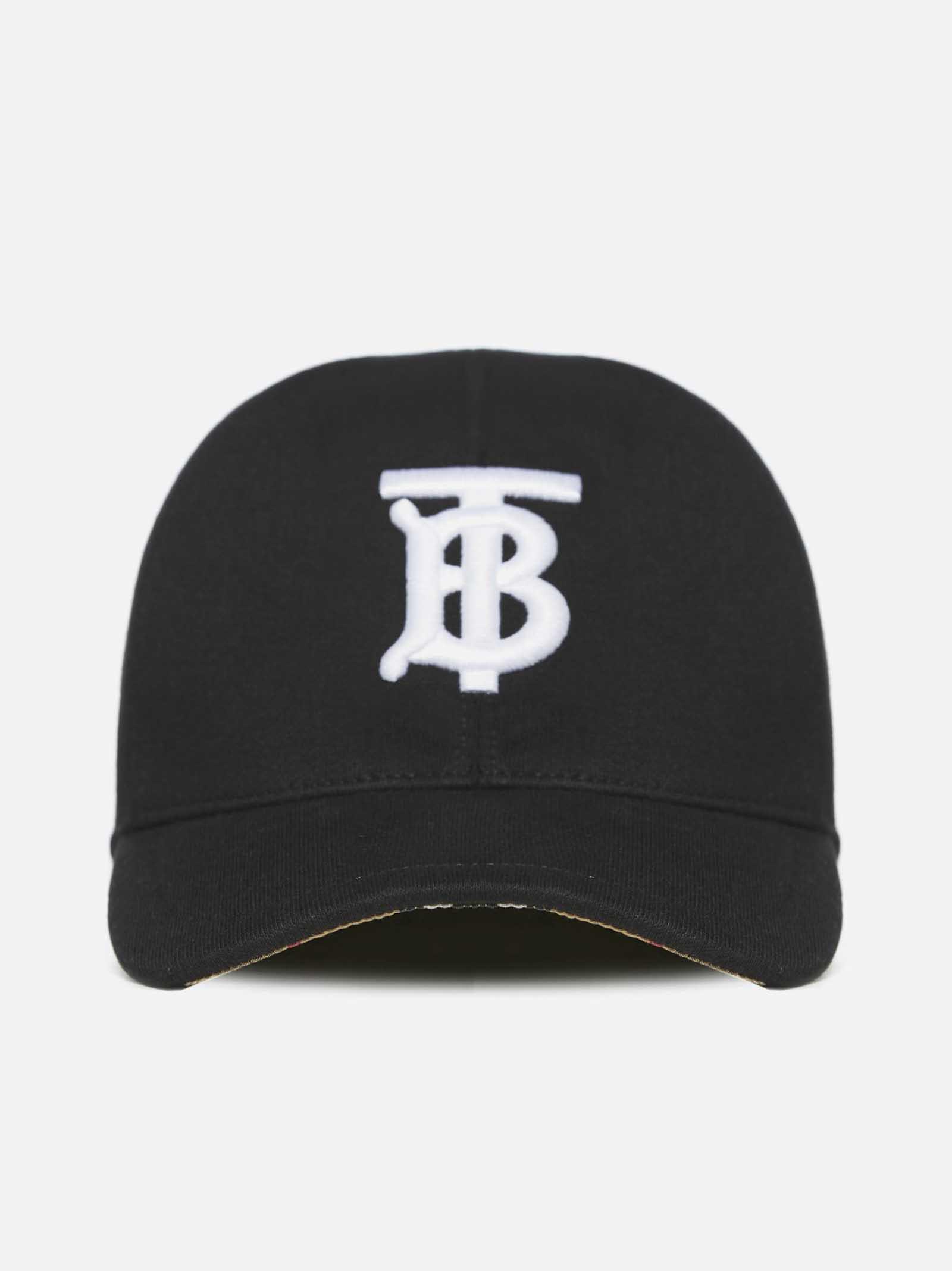 Burberry Cotton Tb Hat in Black for Men | Lyst