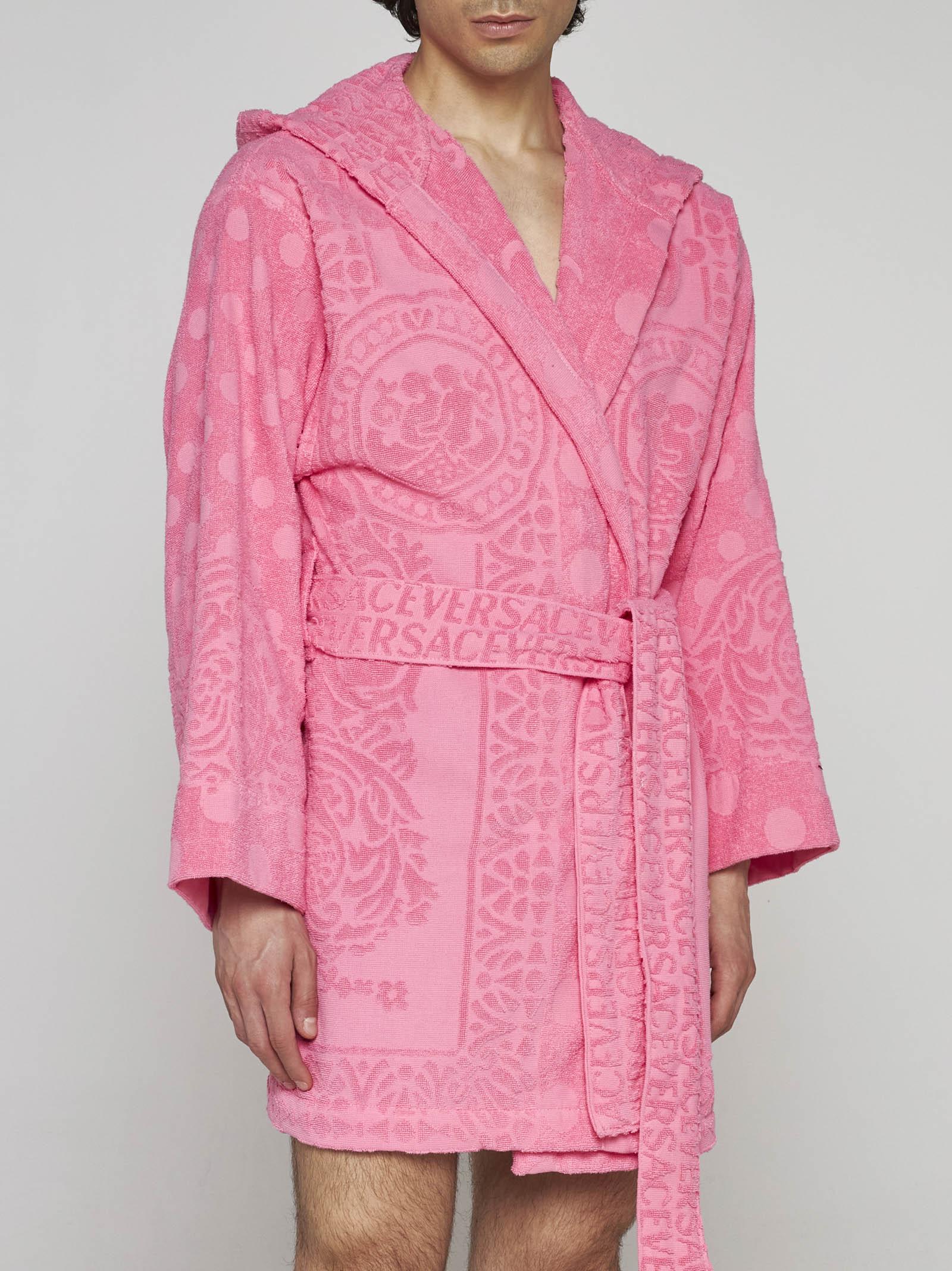 Versace Seashell Baroque Short Bathrobe in Pink for Men | Lyst UK