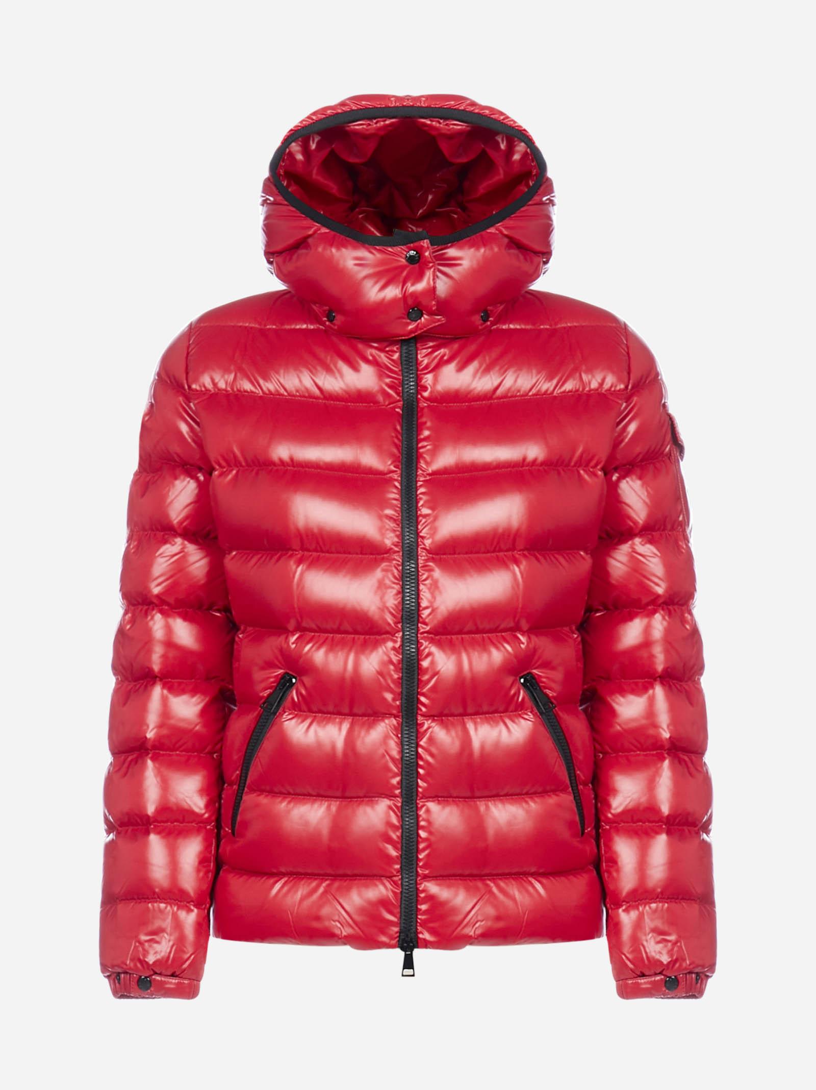 Moncler Synthetic Bady Hooded Quilted Nylon Down Jacket In Red Lyst