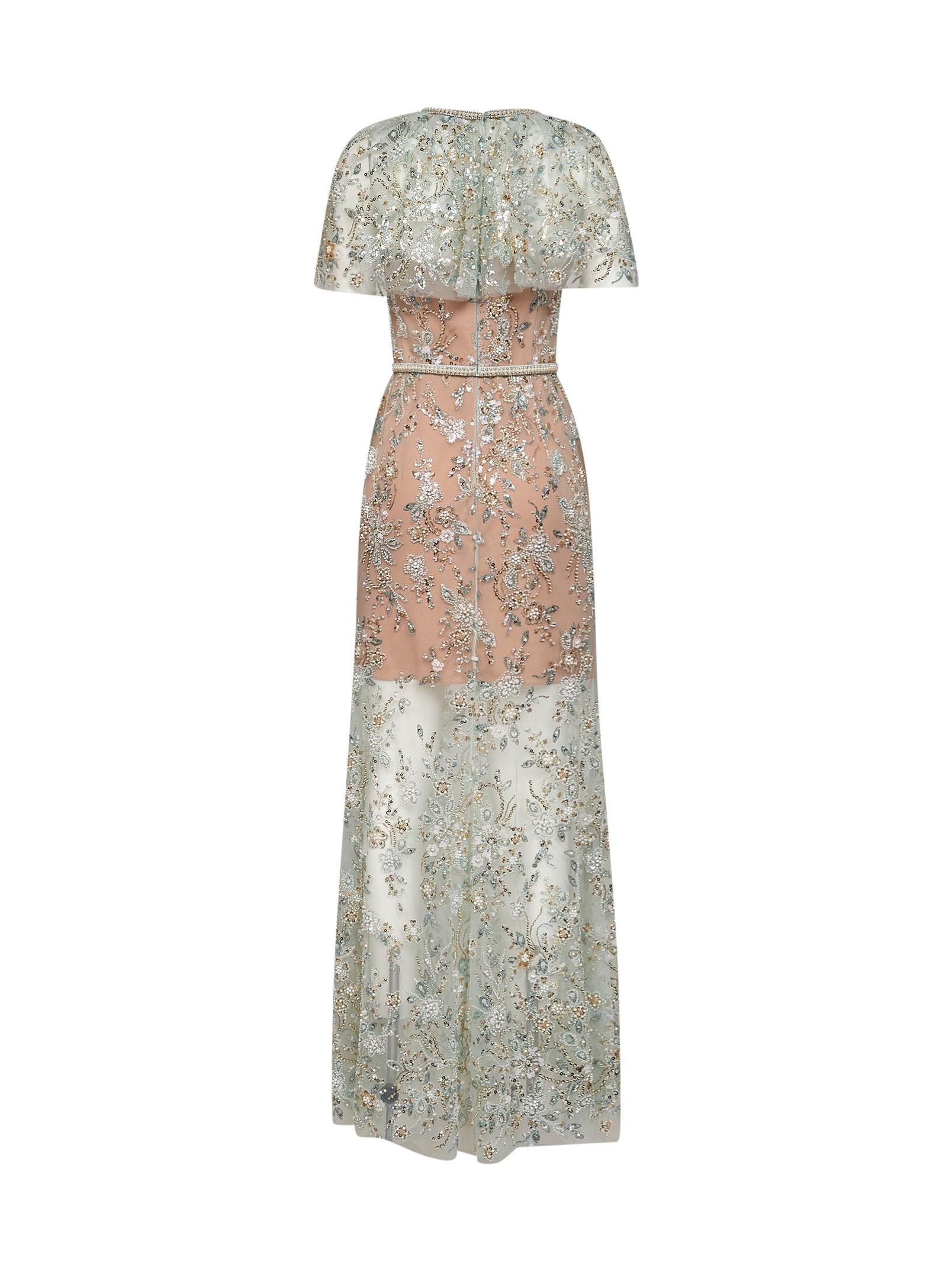 long floral dress with short sleeves Luna Maxi Dress Dusty Rose/Light Brown / S
