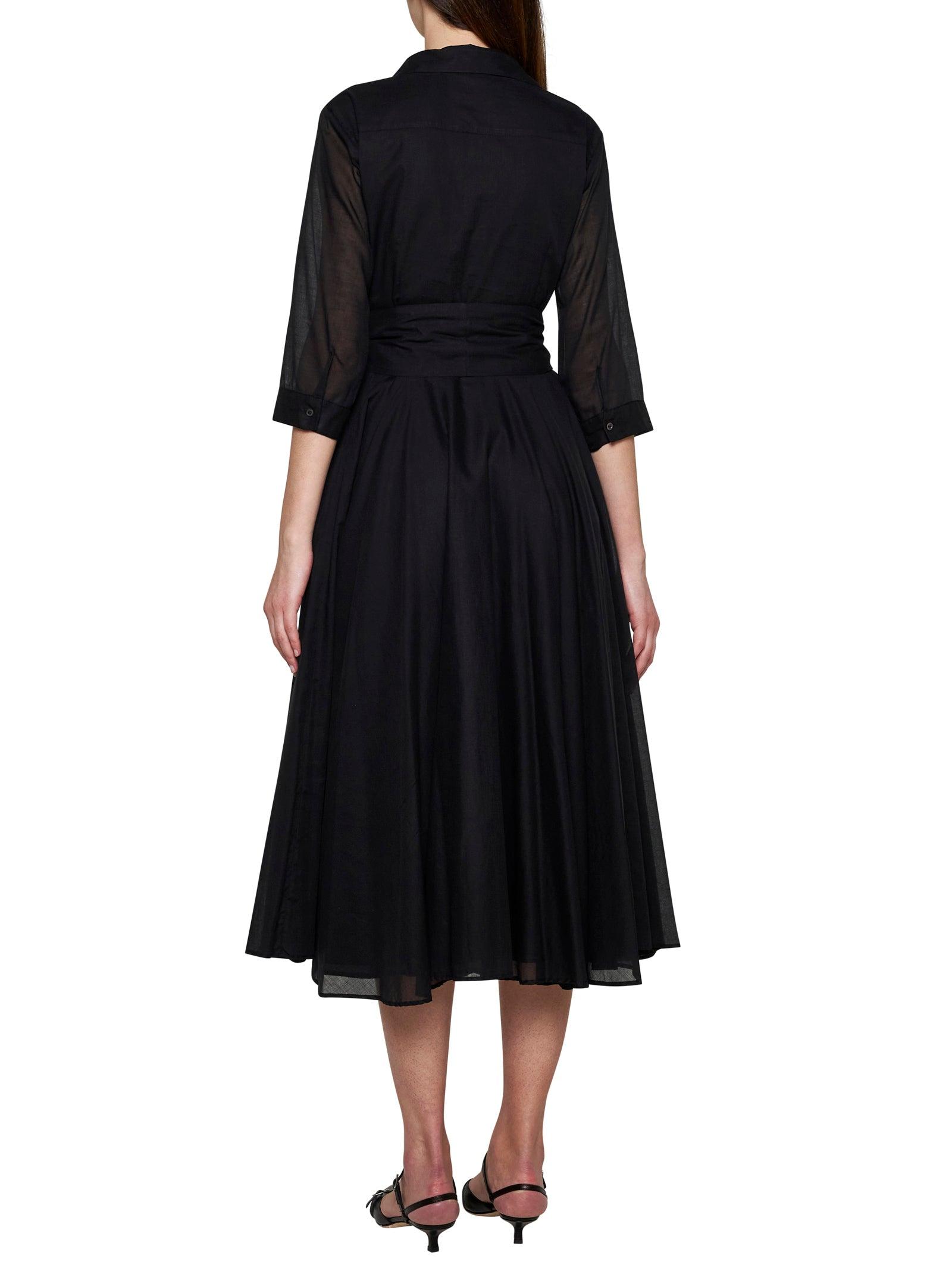 オールインワン・サロペット Blanca Vita Midi Shirt Dress With Belted Waist And Elegant Blanca Vita Shirt Dress With Belted Waist And Elegant