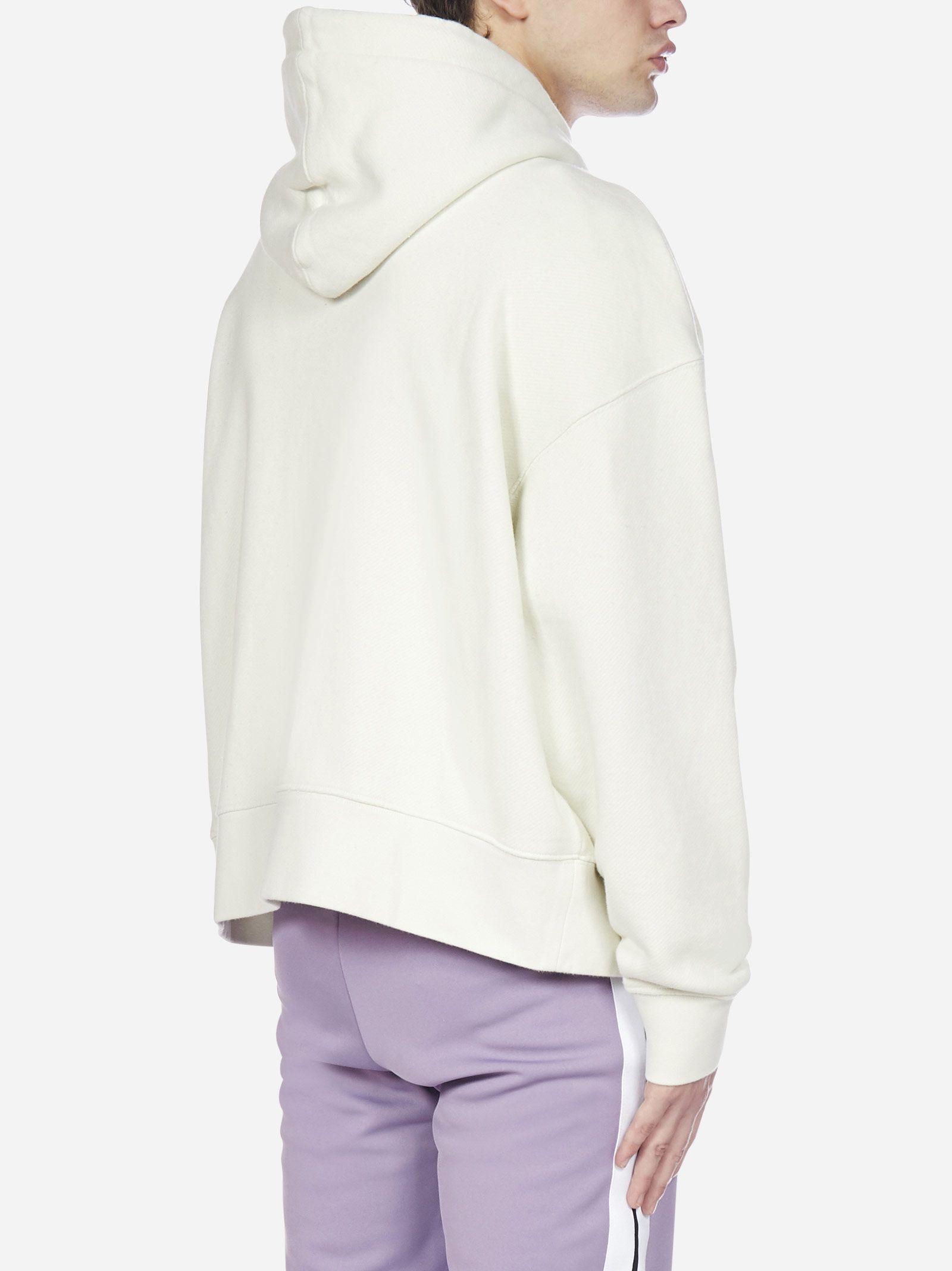 Cotton Sweatshirt Palm Angels White Bear Hoodie Hoodies