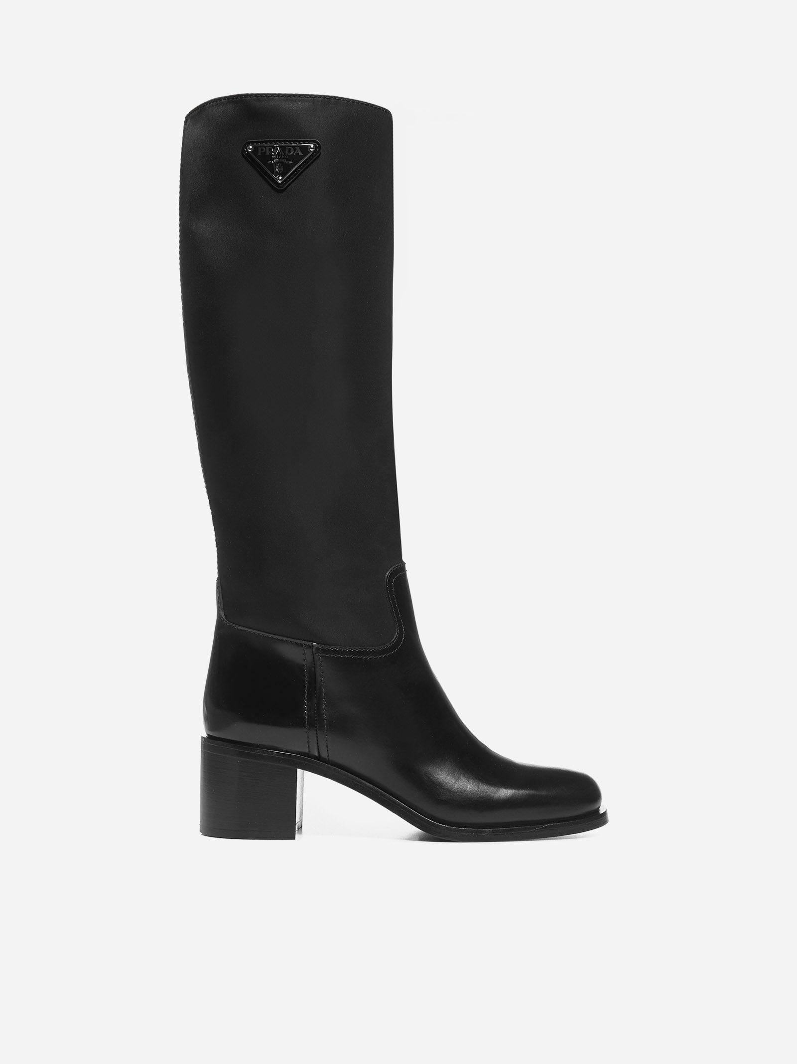 nylon boots prada