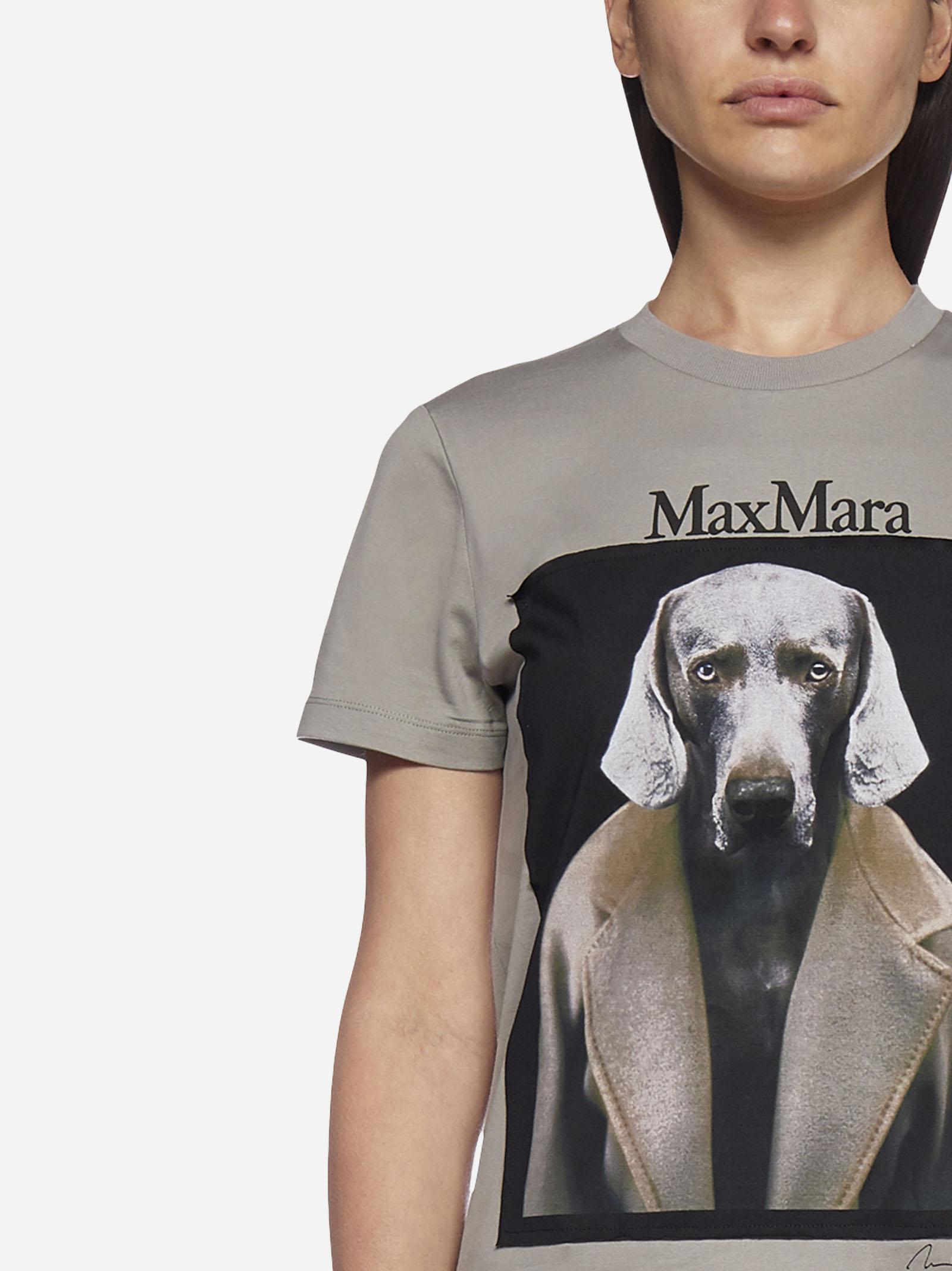 MAX MARA マックスマーラ 新作 DOG Tシャツ ブラック S - Tシャツ