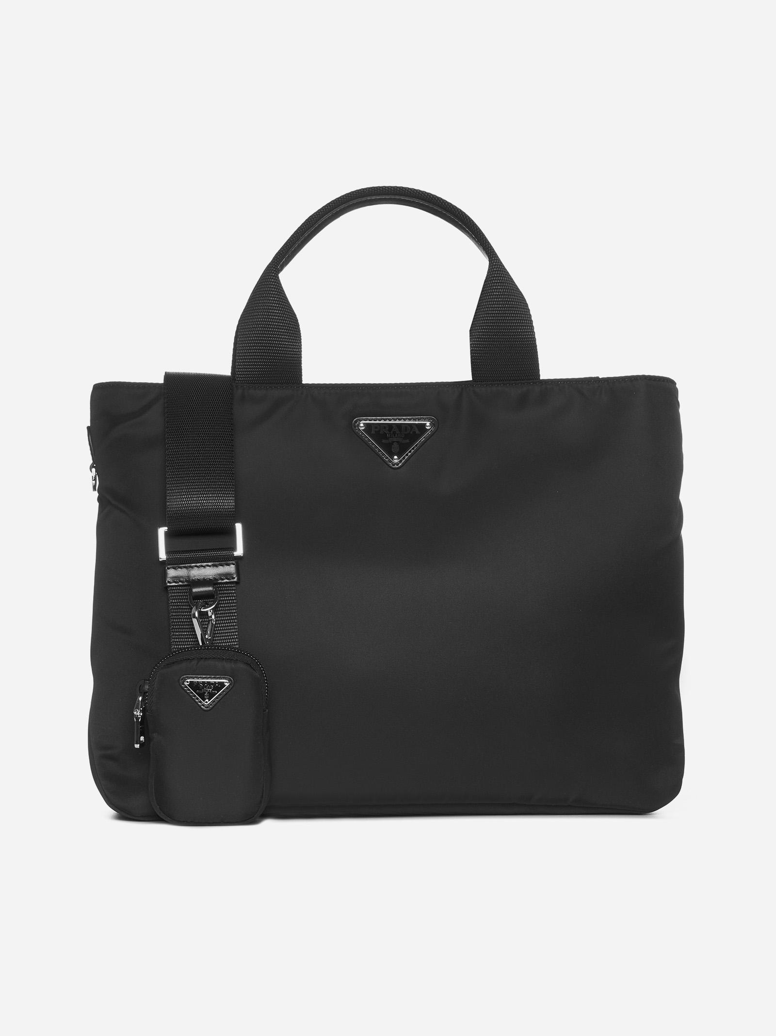 Prada Re-nylon Tote Bag in Black