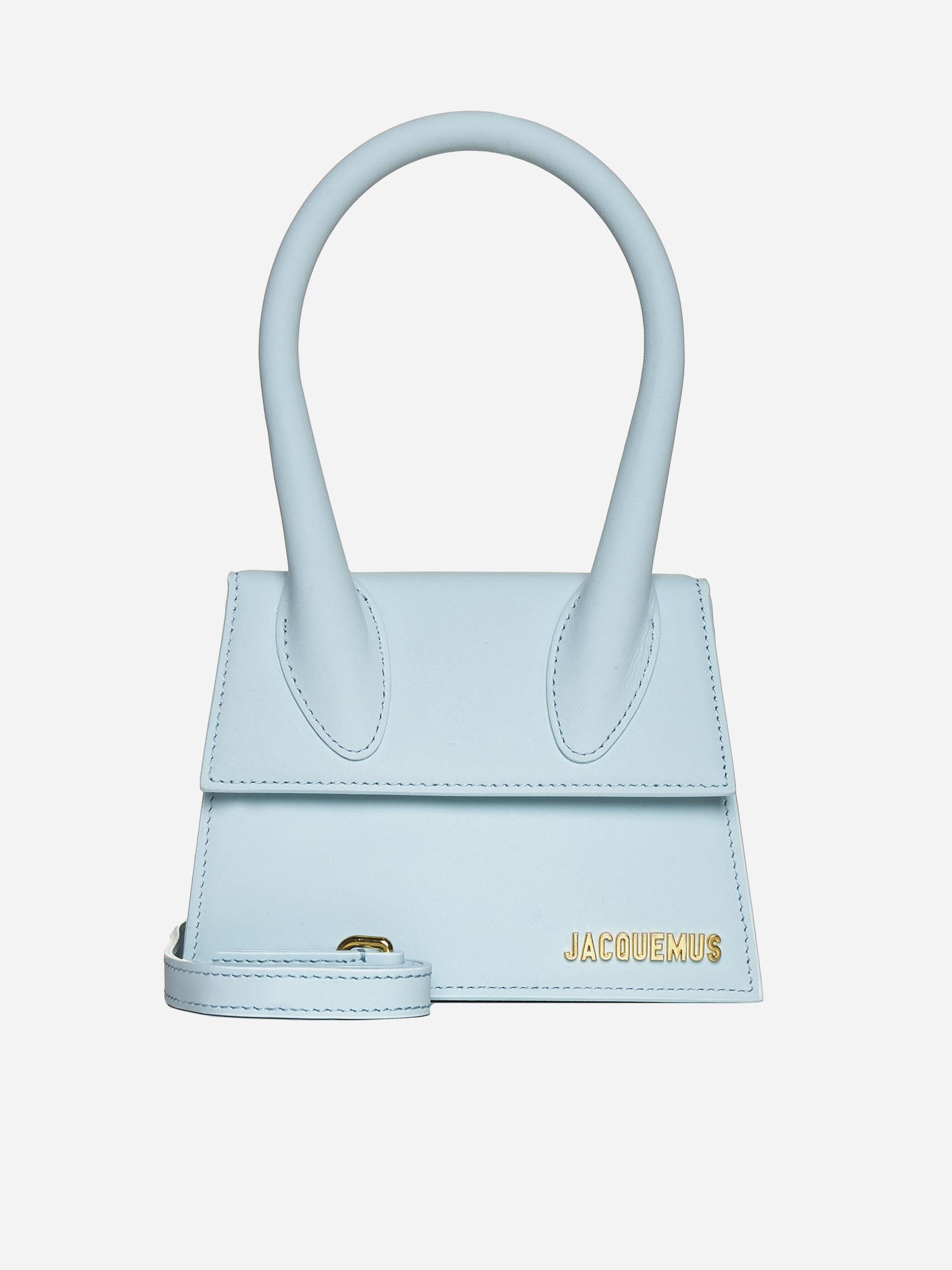 Jacquemus Le Chiquito Moyen Leather Bag in Blue | Lyst
