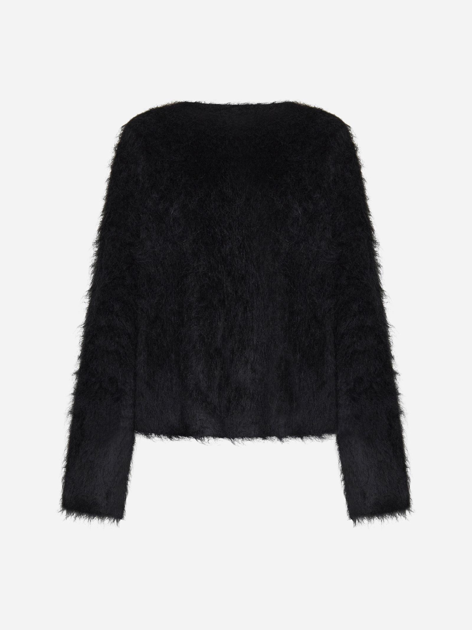 Totême Alpaca-blend Sweater in Black | Lyst