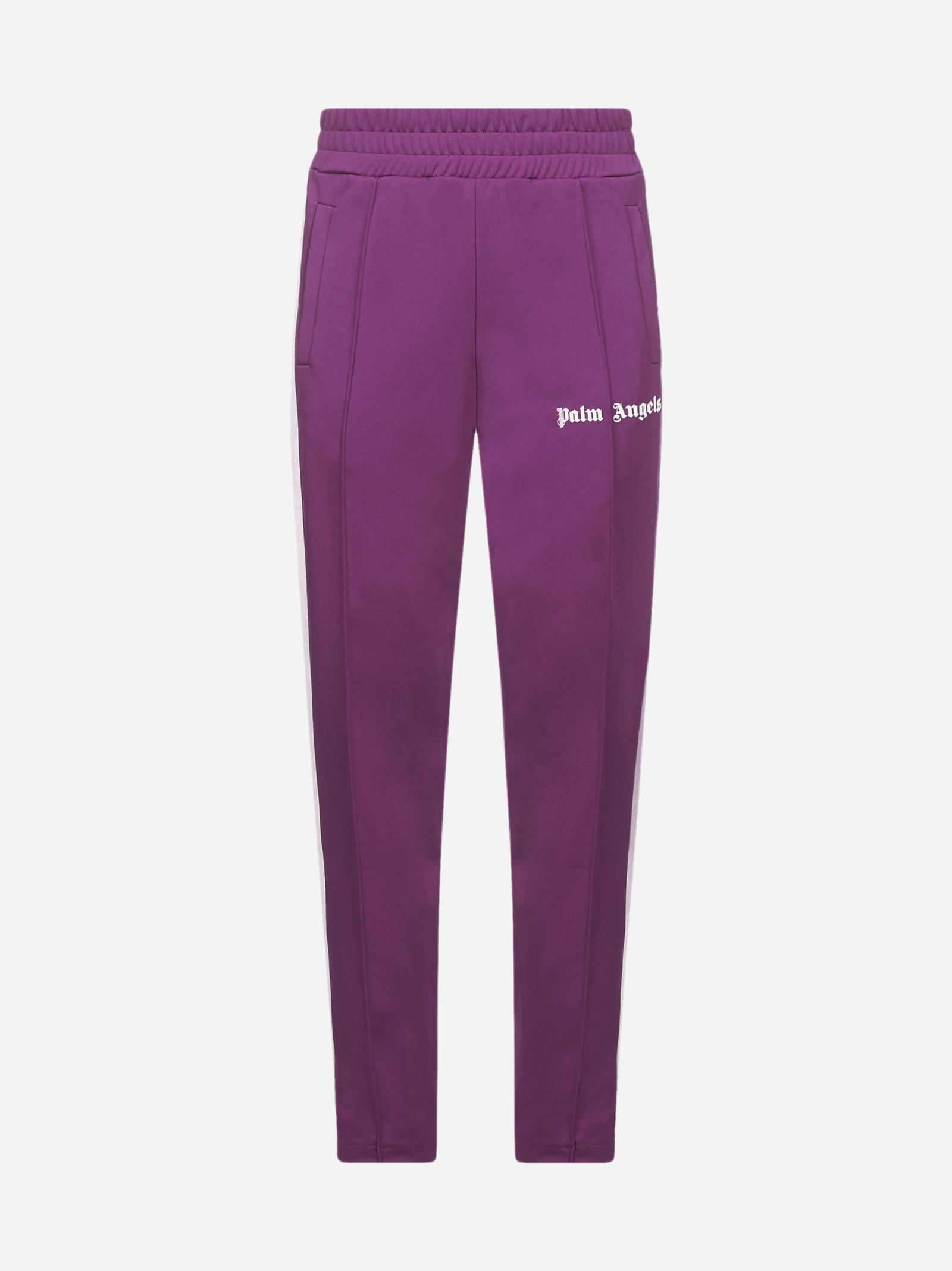 Palm Angels Logo Tracksuit Pants in Purple for Men - Lyst