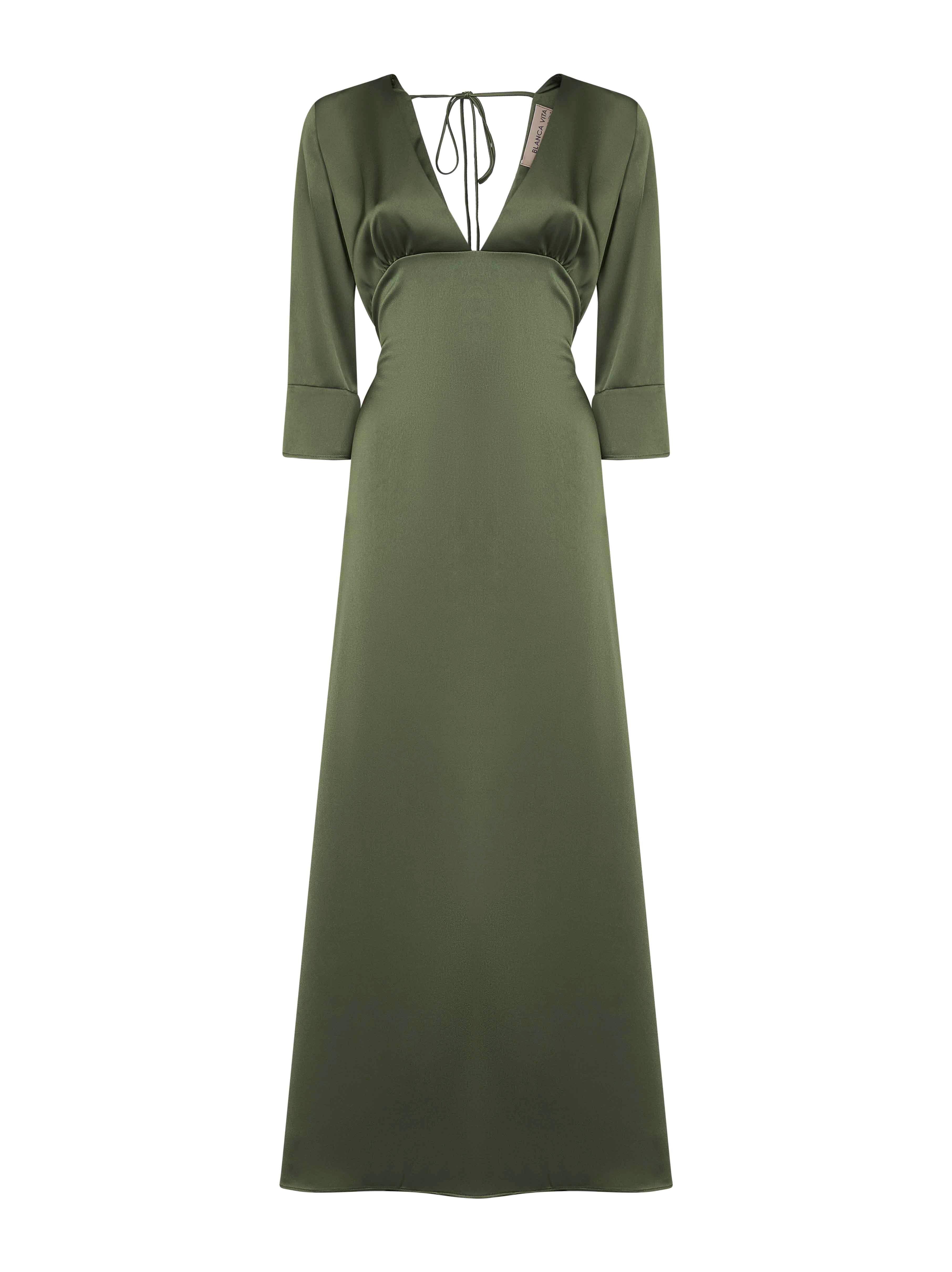 オールインワン・サロペット Blanca Vita Beige Maxi Dress With Classic Collar And Blanca Vita Casual and day dresses for Women | Online Sale