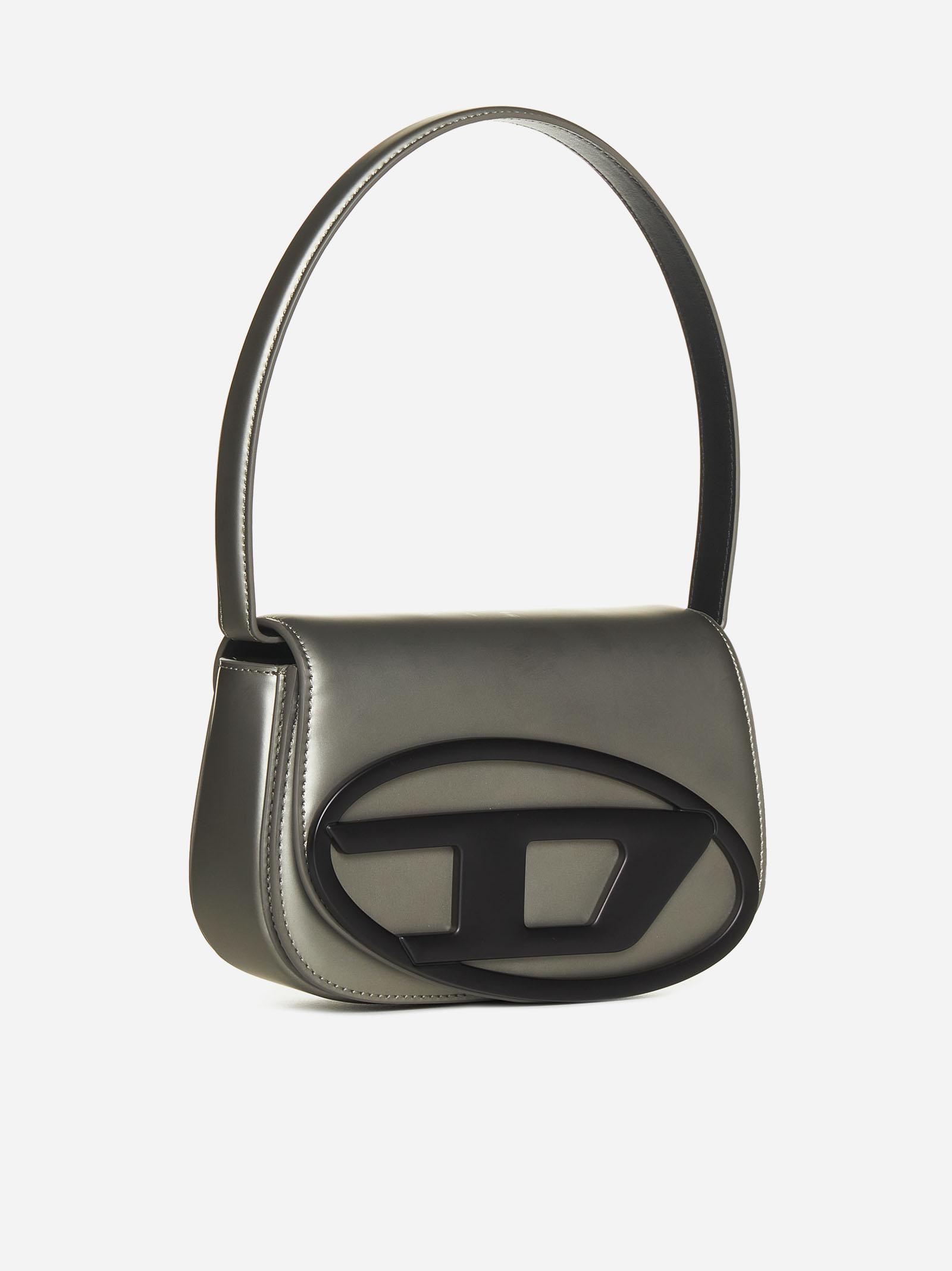 DIESEL 1dr Leather Shoulder Bag in Gray | Lyst