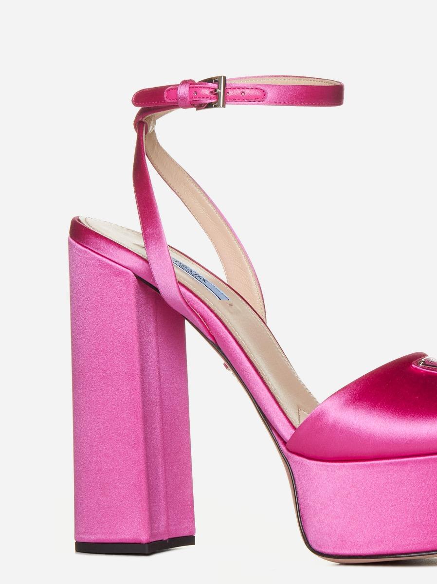 Prada heels hot sale pink