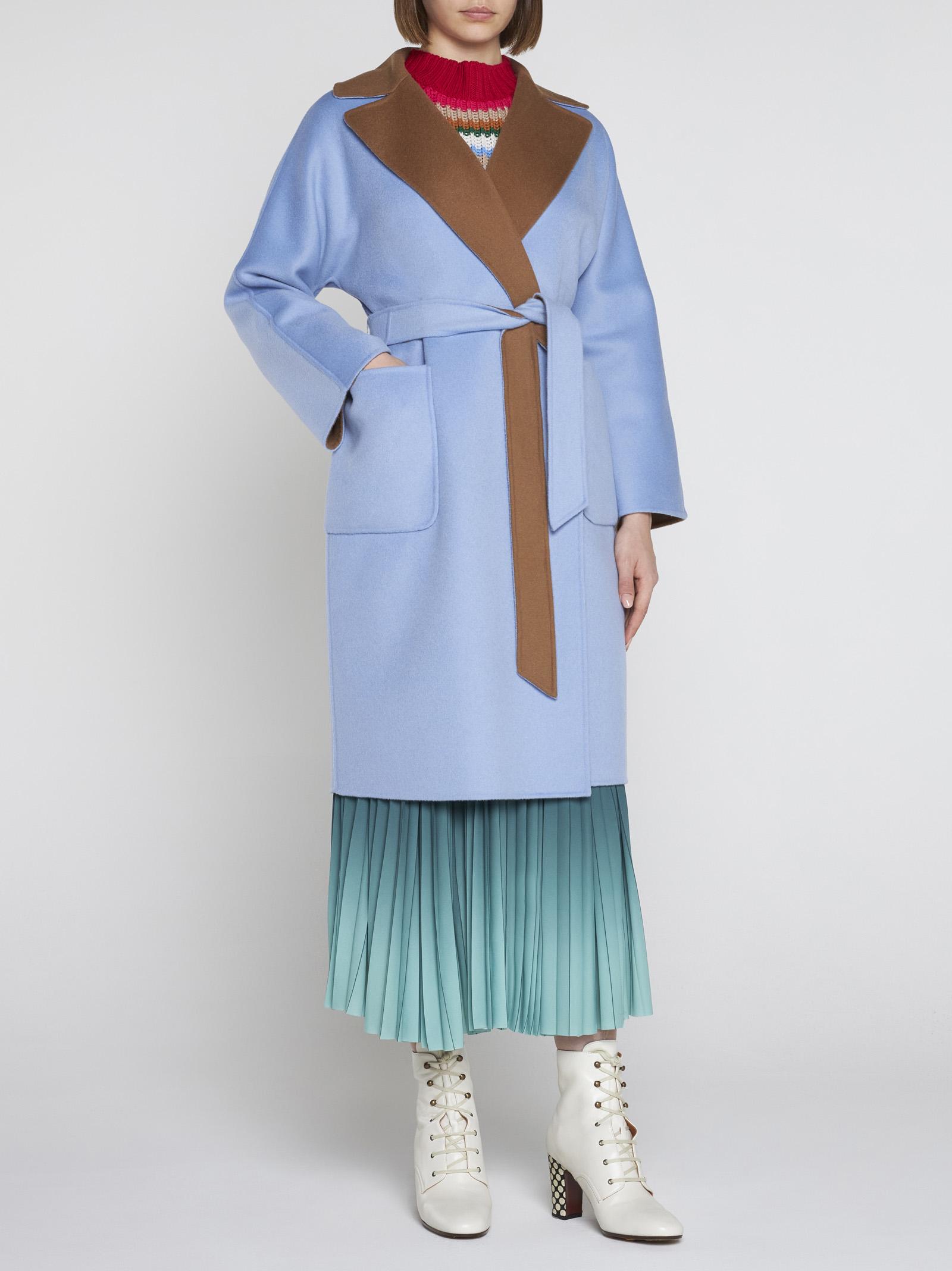 zebra Nest Voorstellen Weekend by Maxmara Rail Wool Reversible Coat in Blue | Lyst