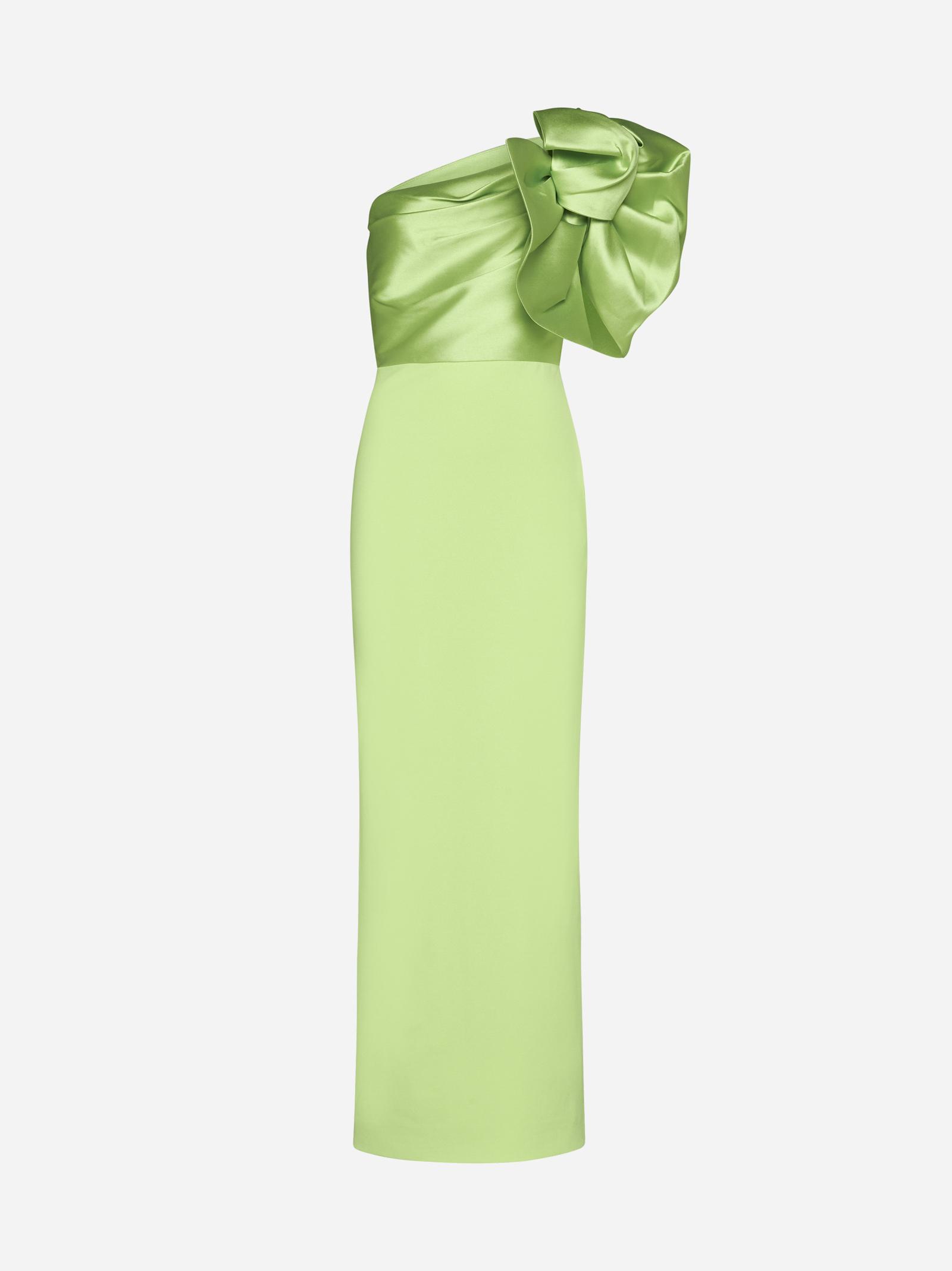 Solace London Iyana One Shoulder Maxi Dress in Green | Lyst