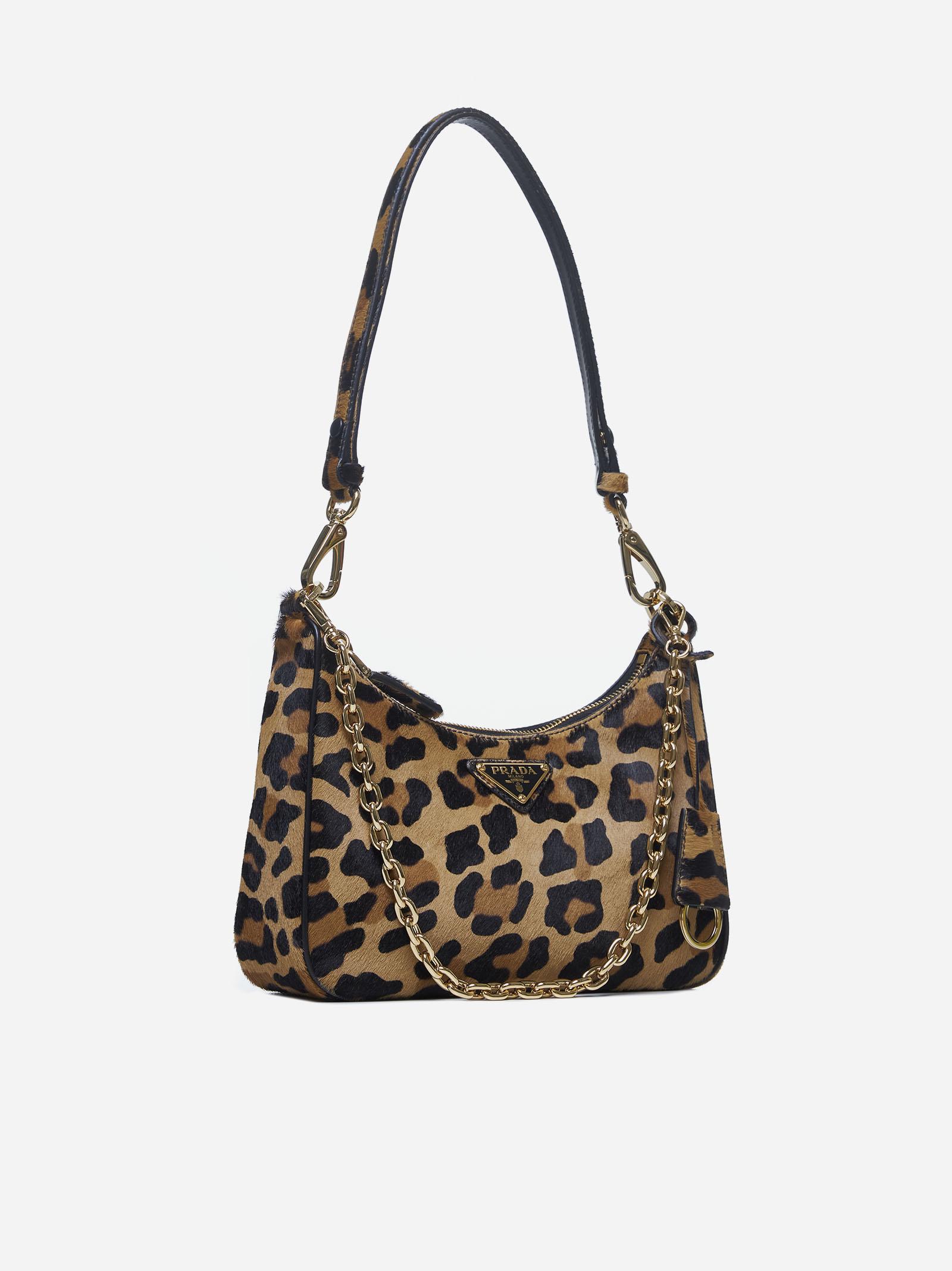 Re edition Leopard Ponyskin Mini Bag