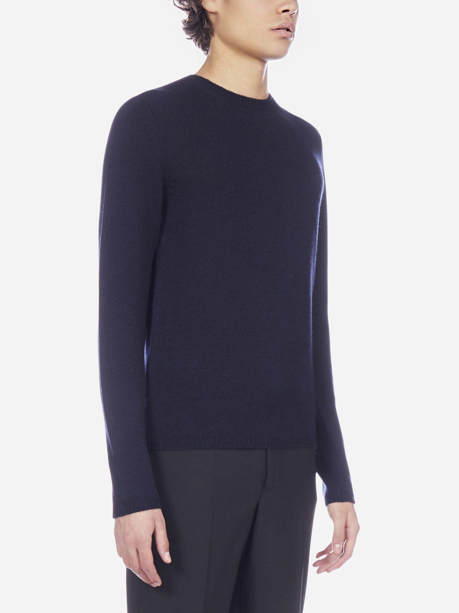 Prada Cashmere Sweater in Blue for Men - Lyst