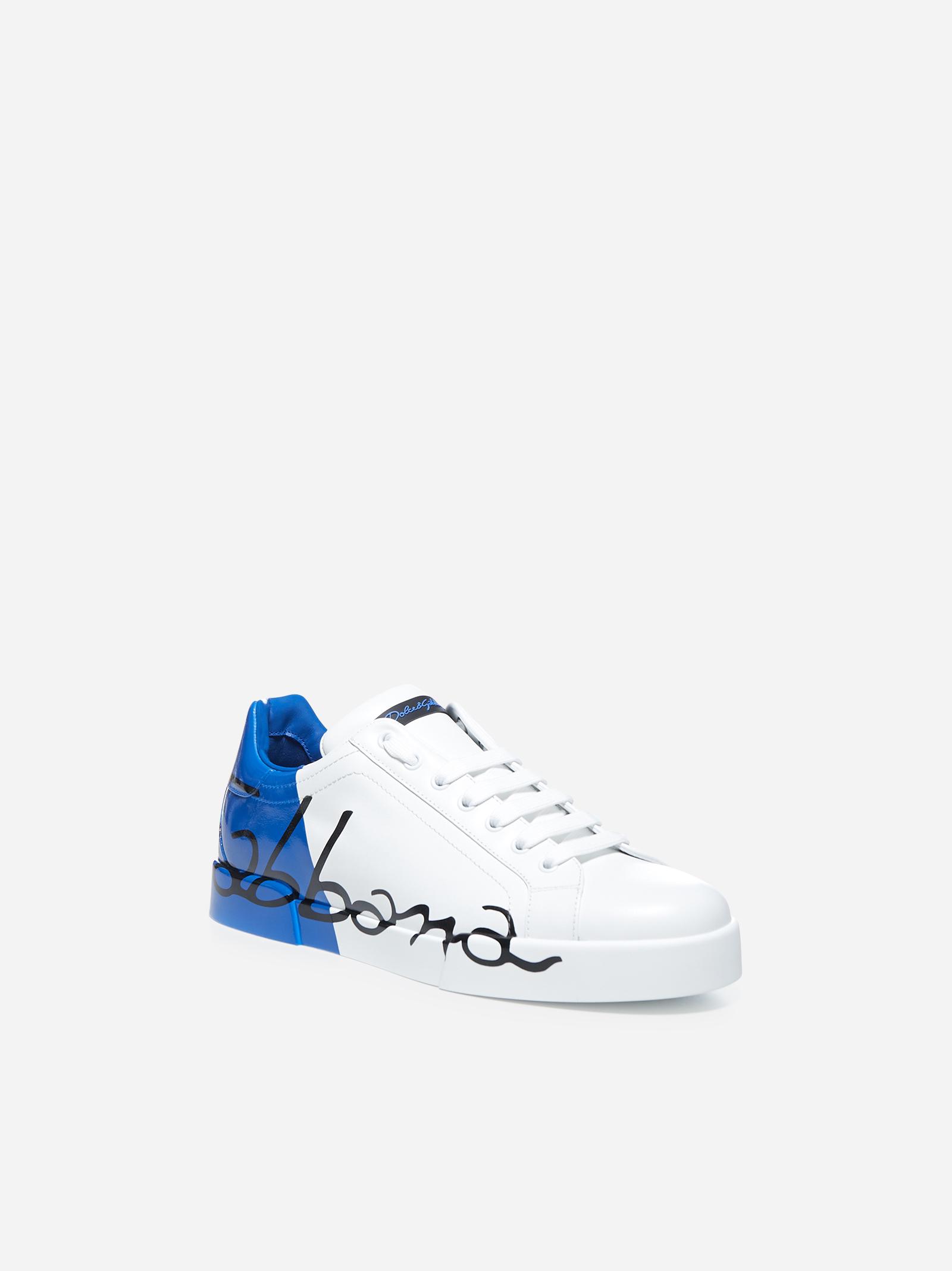 patent calfskin portofino sneakers