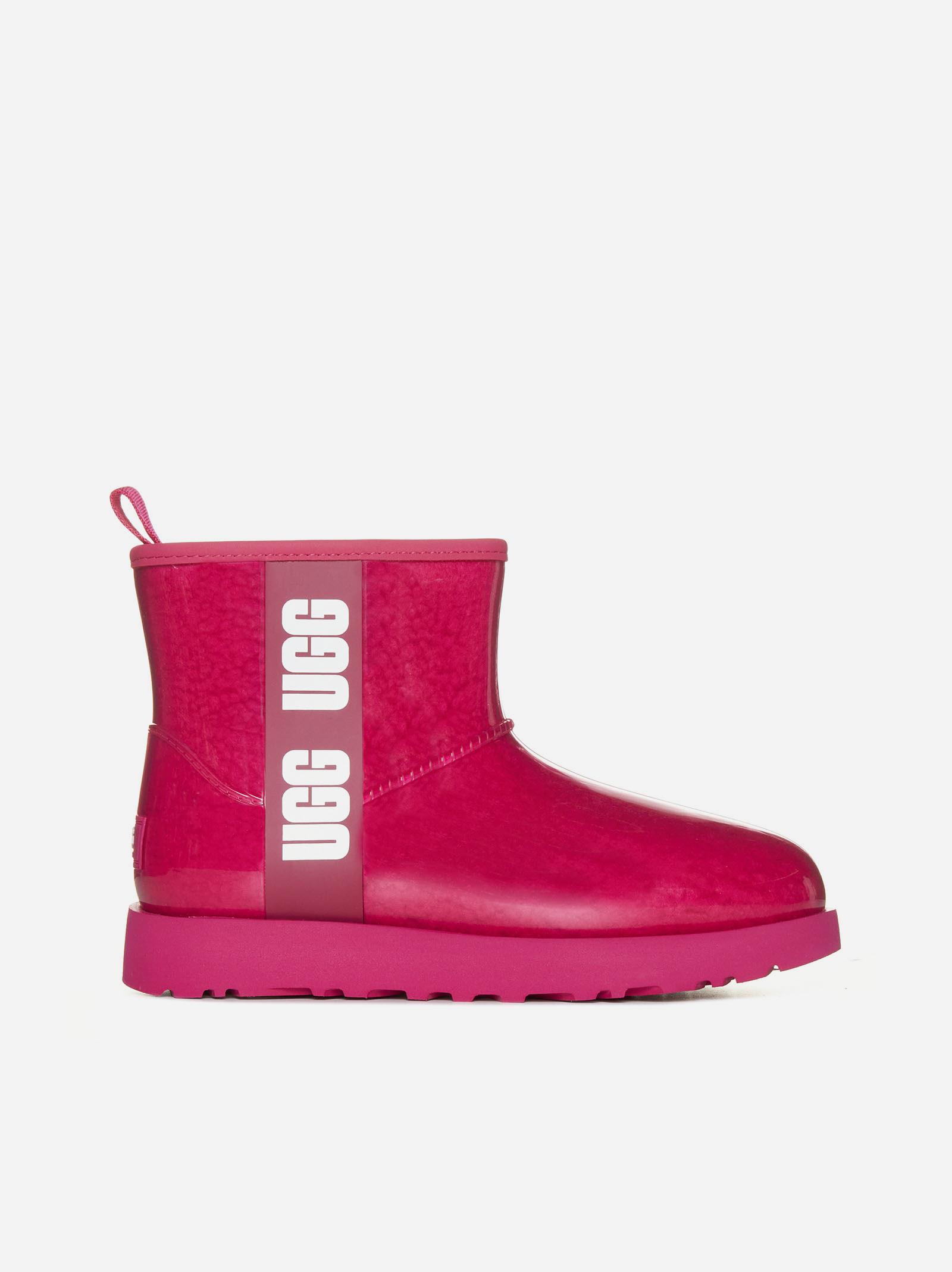 Clear pink ugg boots hotsell