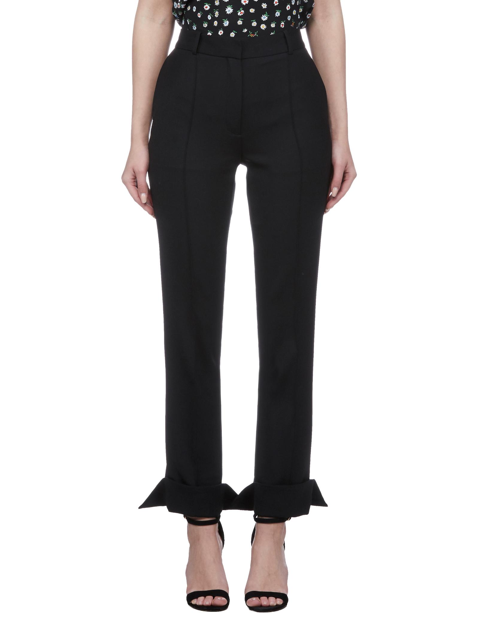 ROKH Cotton Split Pants in Black - Lyst