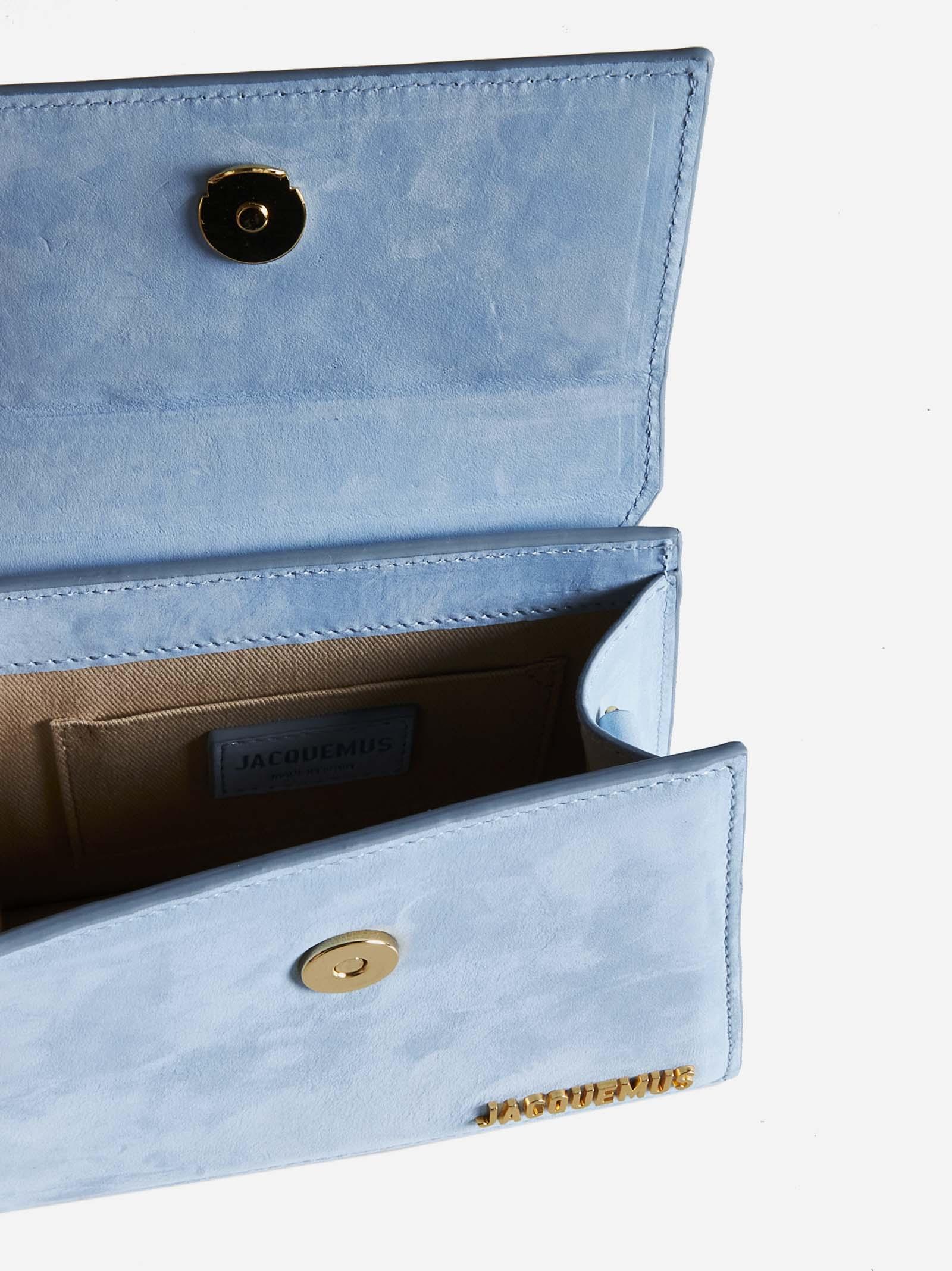 Jacquemus Le Chiquito Noeud Suede Bag in Blue Lyst