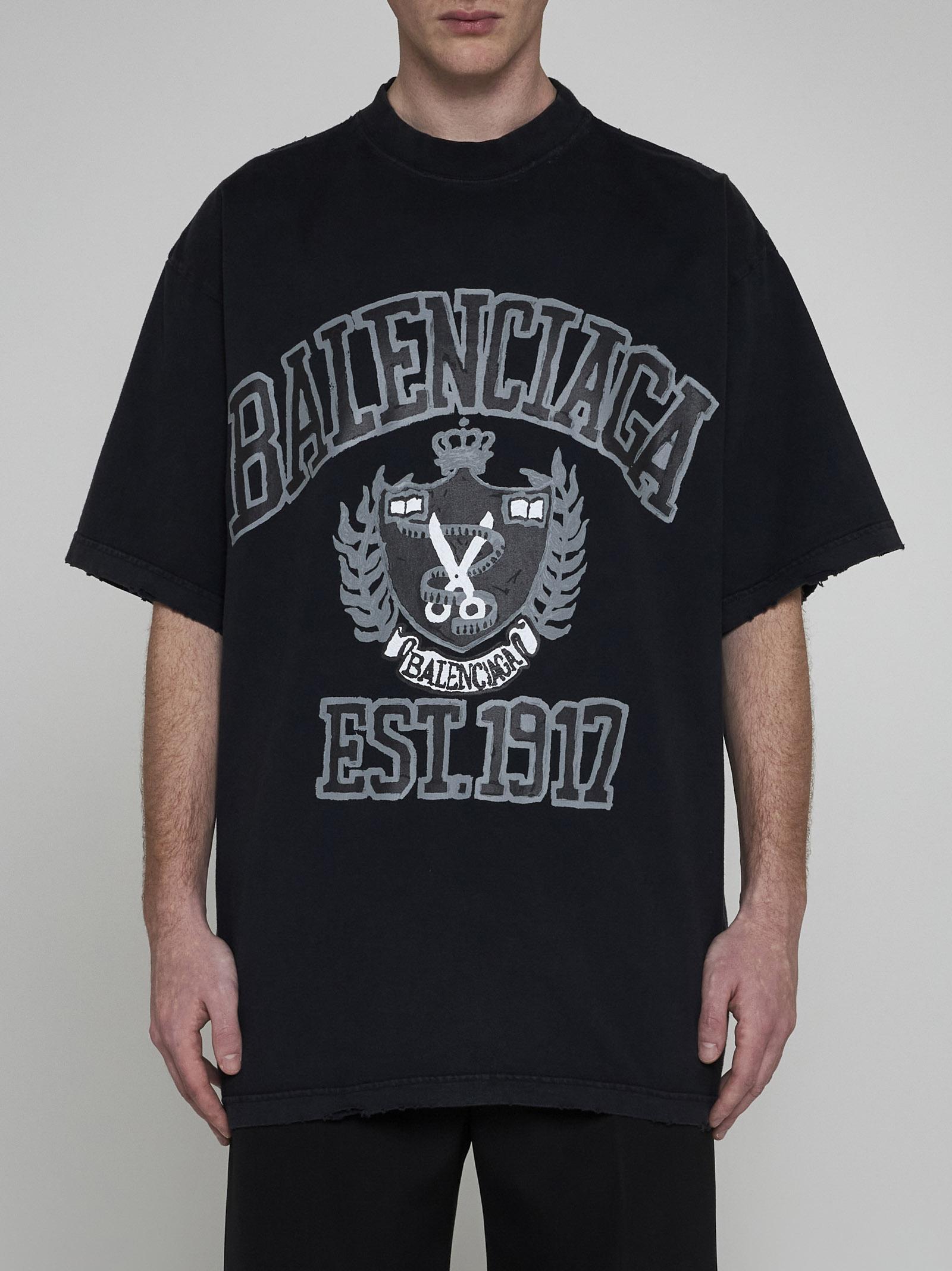 BALENCIAGA 割引 カレッジ 1917 ロゴ Tシャツ サイズXXS BALENCIAGA