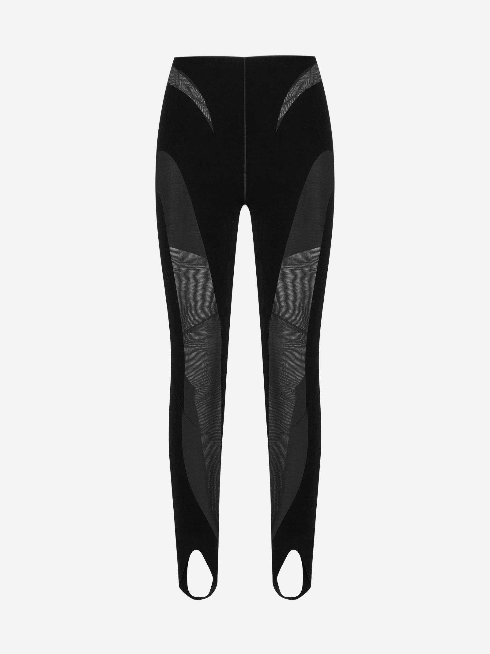 Wolford "mugler X " Stirrups leggings in Black Lyst