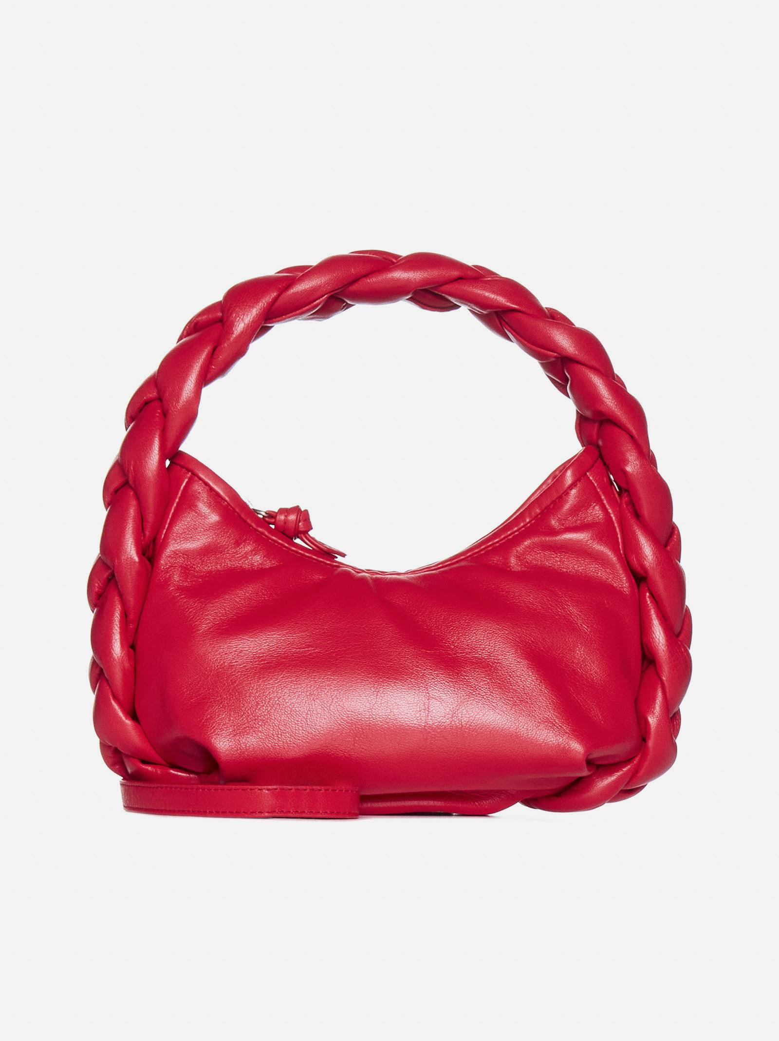 Totes bags Hereu - Espiga mini braided handle leather handbag -  ESPIGAMINICHESTNUT