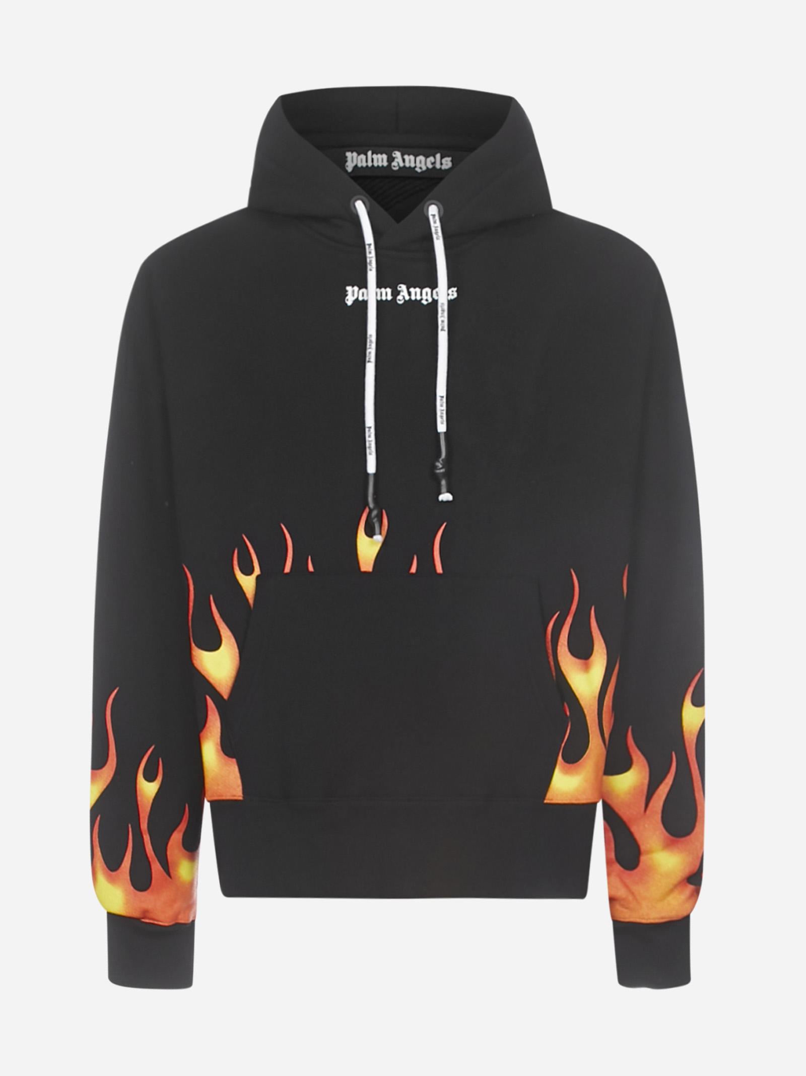 Palm Angels Sartorial Tape cotton hoodie - Black