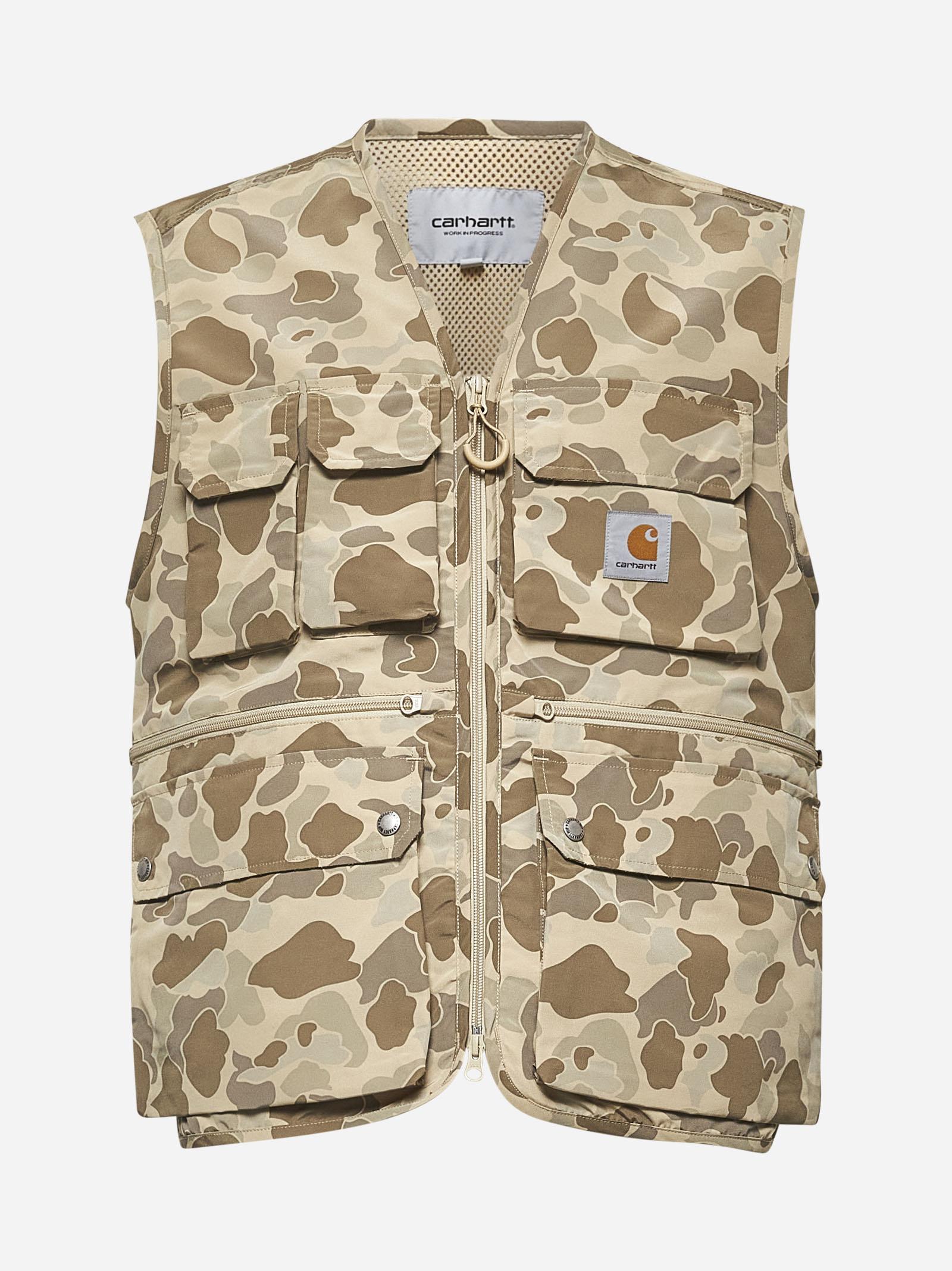 Carhartt Printed Poplin Irwin Vest in Natural for Men | Lyst, image size:1600x2136