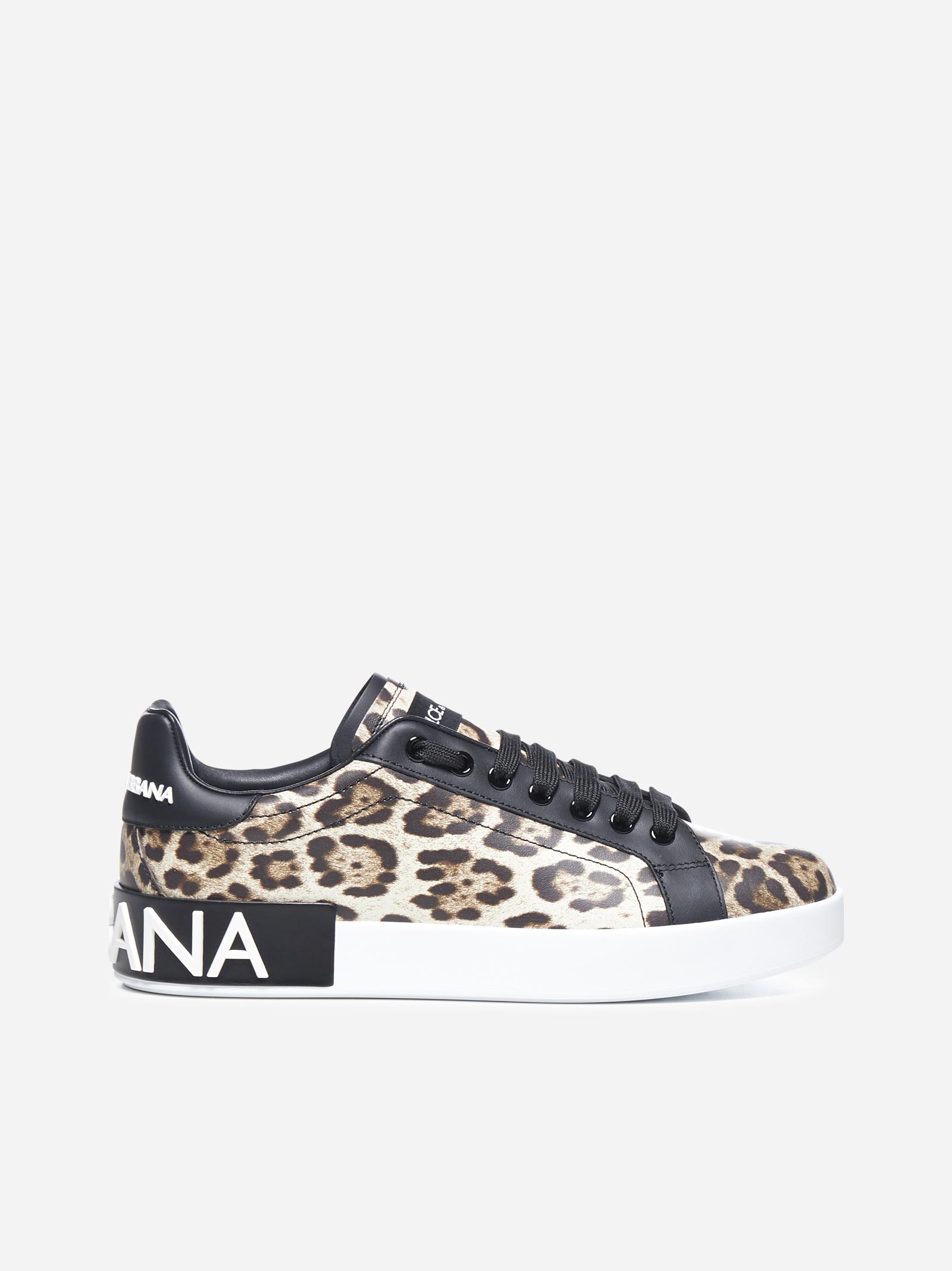 dolce gabbana leopard sneakers