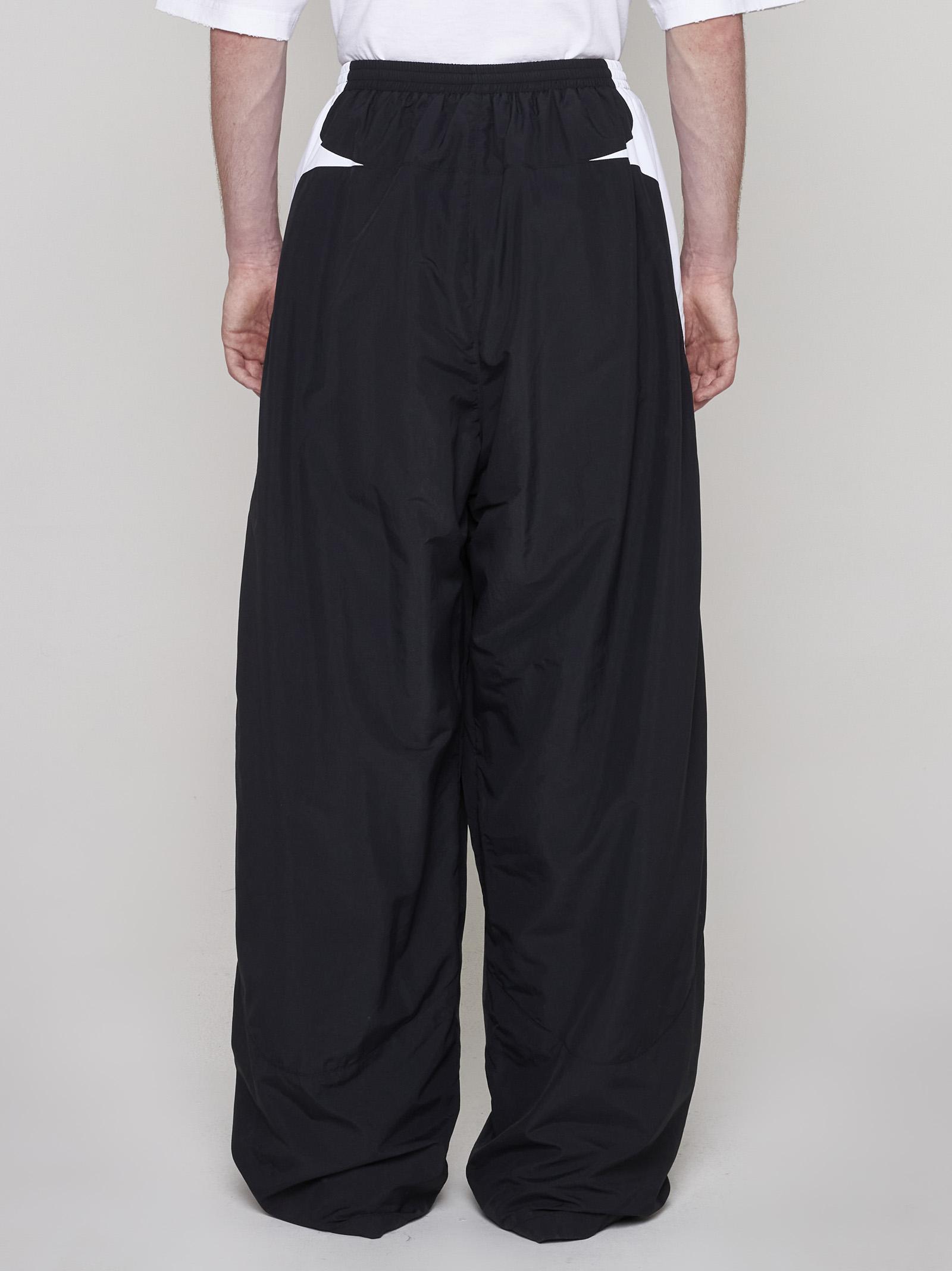 balenciaga black Pantaloni sportivi oversize in nylon