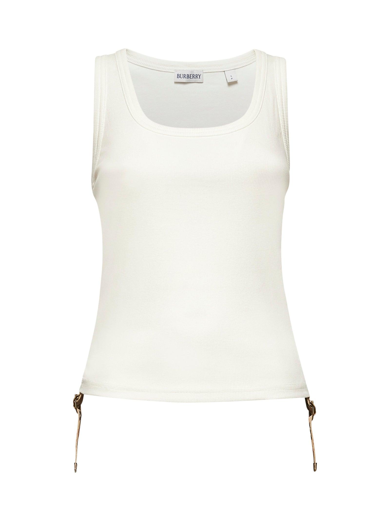 BURBERRYノースリーブ レディース Burberry Ladies White Roundneck Sleevless Dress, Brand Size