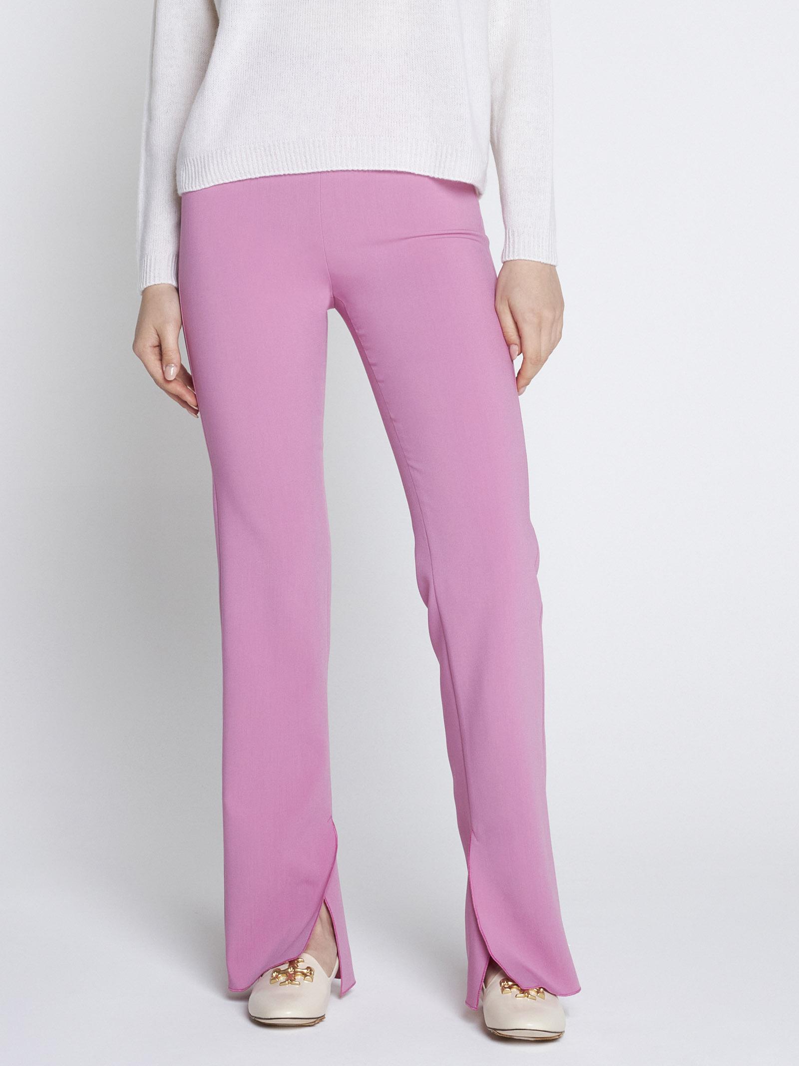 Alysi Synthetic Viscose-blend Slim-fit Trousers in Candy (Pink) | Lyst
