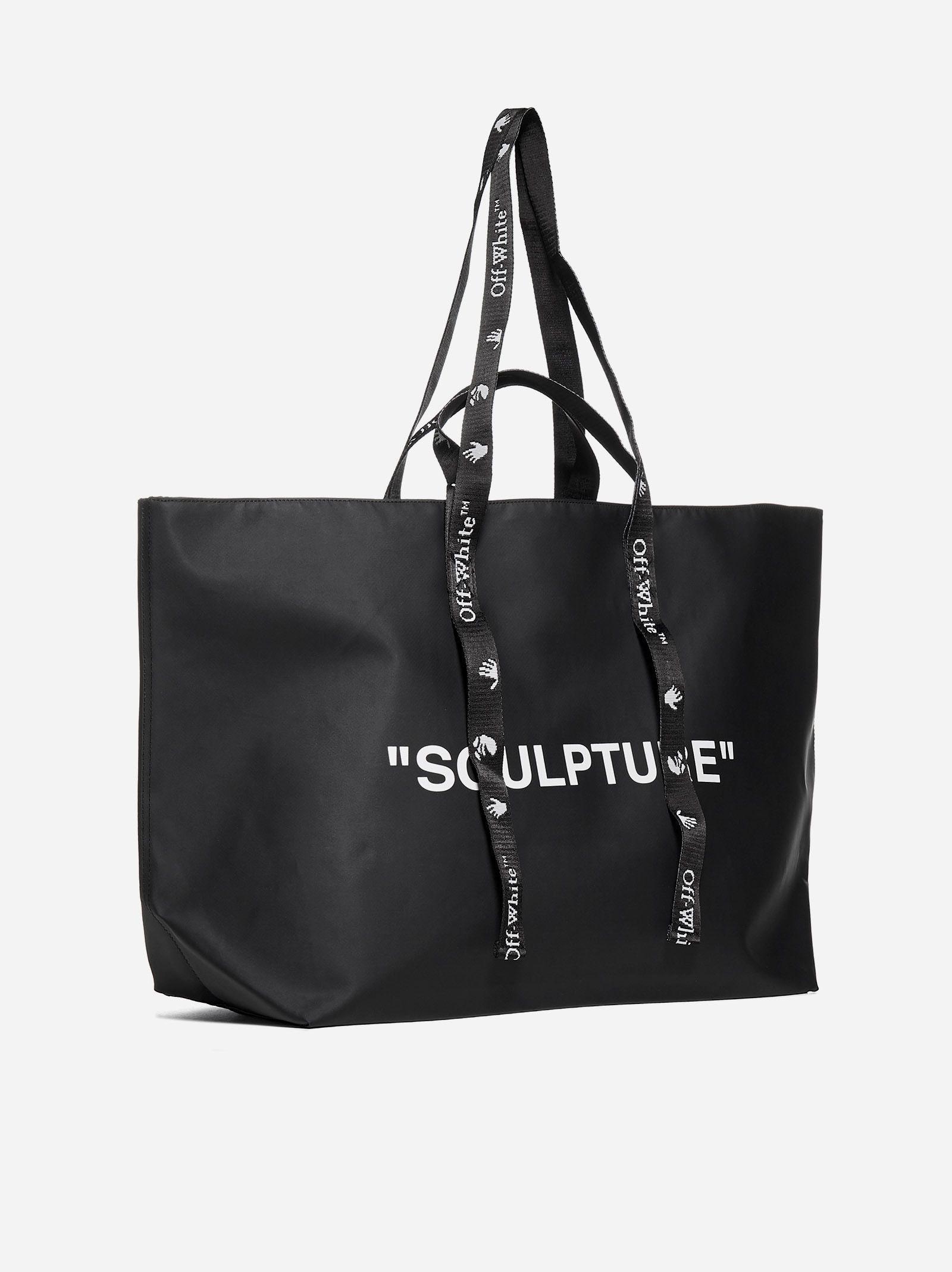 Off-White c/o Virgil Abloh Sculpture Nylon Commercial Tote Bag in Black |  Lyst