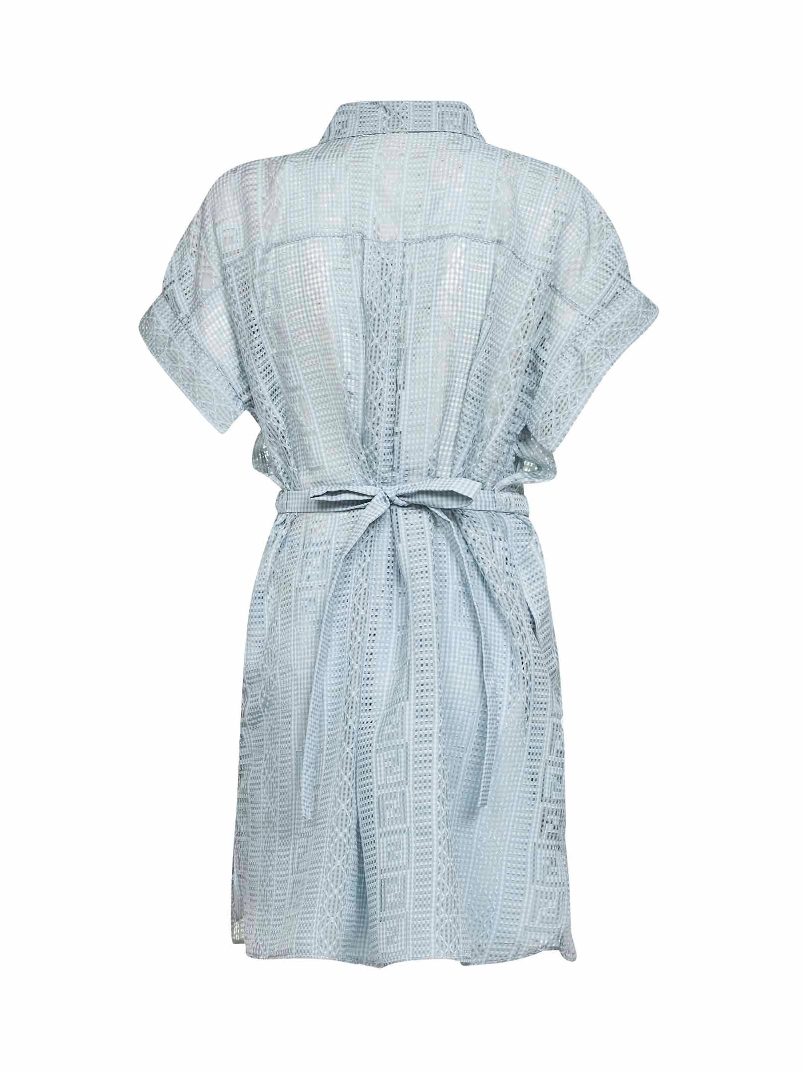 blue and white fendi dress Light blue FF denim dress FENDI Azzurro main image 1