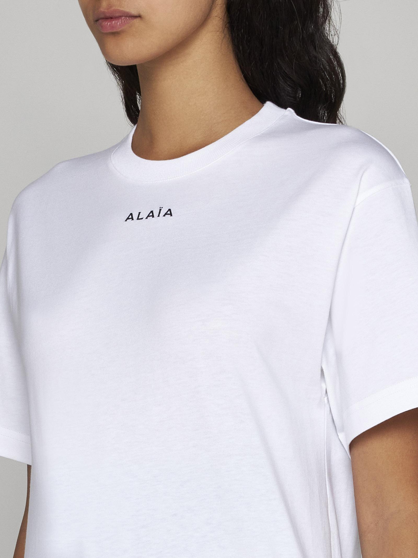 Alaïa シャツクロップド アライア ロゴ Alaia トップス レディース